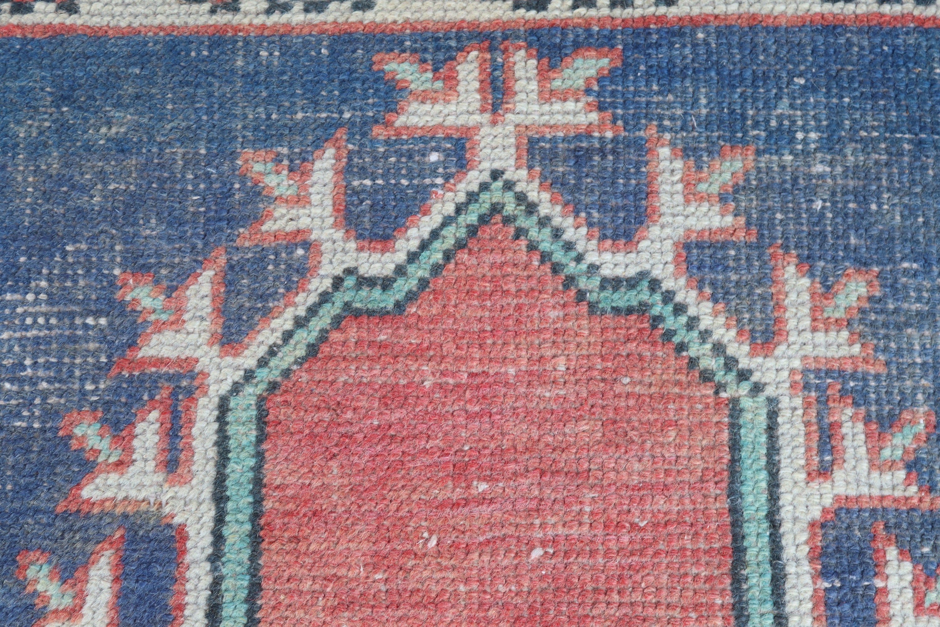 2.2x3.6 ft Small Rug, Rugs for Door Mat, Red Floor Rugs, Bath Rug, Antique Rug, Turkish Rug, Vintage Rug, Small Area Rug