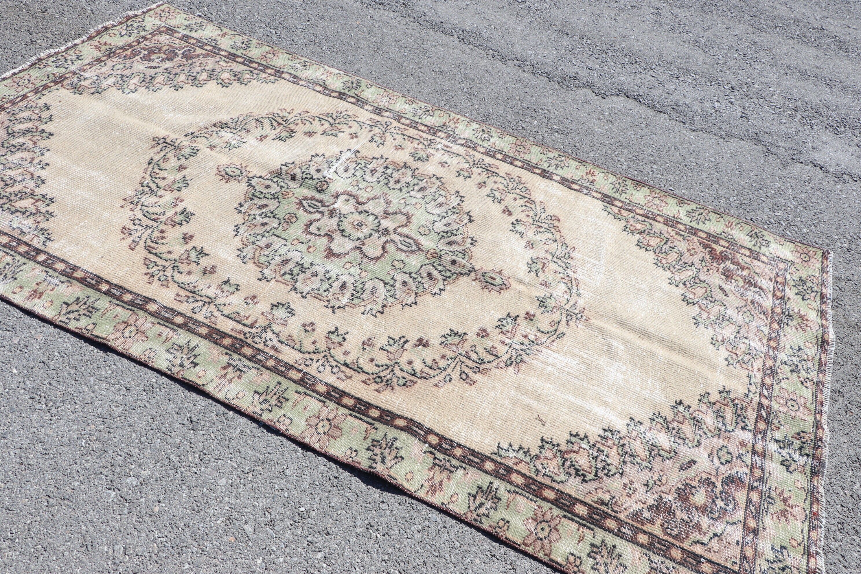 Bedroom Rugs, Turkish Rug, Oushak Rugs, Beige Oushak Rug, Rugs for Bedroom, Salon Rug, Anatolian Rugs, Vintage Rug, 4.7x8.8 ft Large Rug