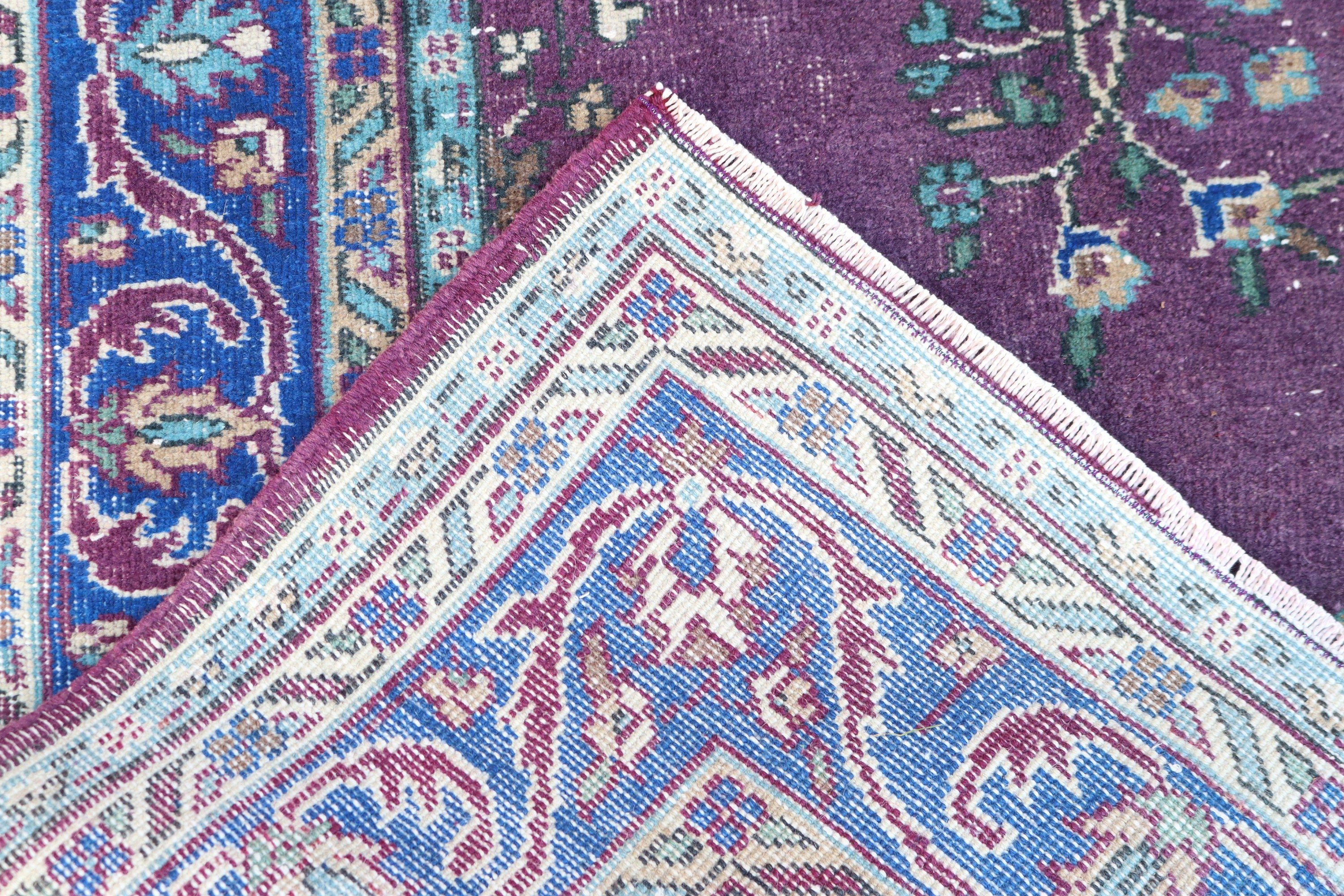 Salon Rug, Vintage Rug, Rugs for Bedroom, Turkish Rugs, Purple Luxury Rugs, Bedroom Rugs, Antique Rugs, Neutral Rug, 6.2x9.1 ft Large Rugs