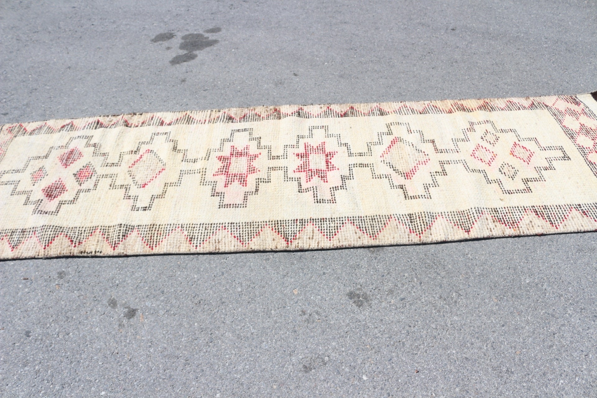 Hallway Rugs, Corridor Rugs, Aesthetic Rug, 2.8x10 ft Runner Rugs, Turkish Rugs, Vintage Rug, Bedroom Rug, Moroccan Rugs, Beige Antique Rug