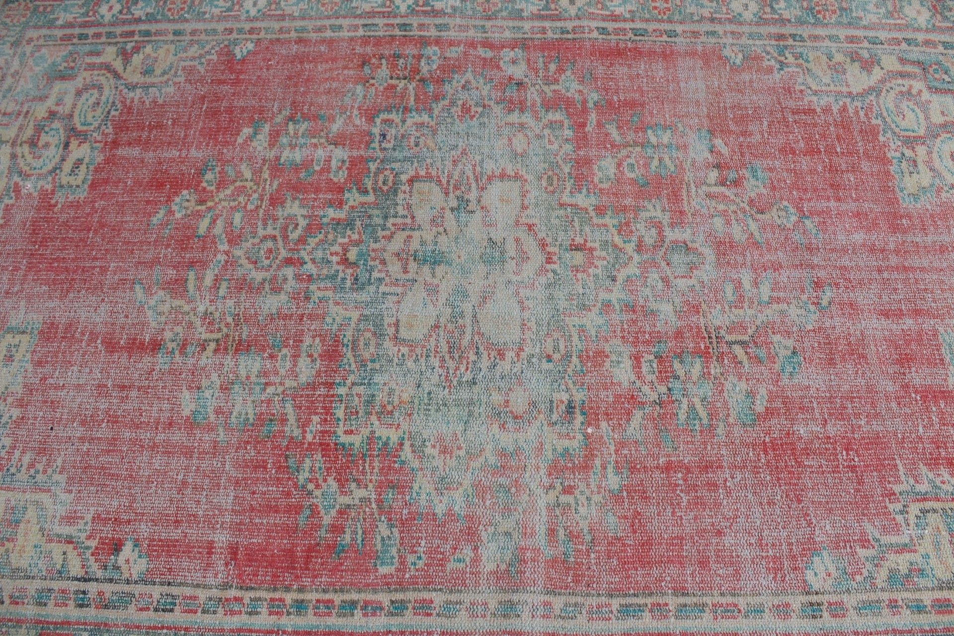 Turkish Rug, Anatolian Rug, Salon Rug, Red Kitchen Rugs, 5.3x8 ft Large Rug, Wool Rug, Rugs for Dining Room, Bedroom Rugs, Vintage Rug