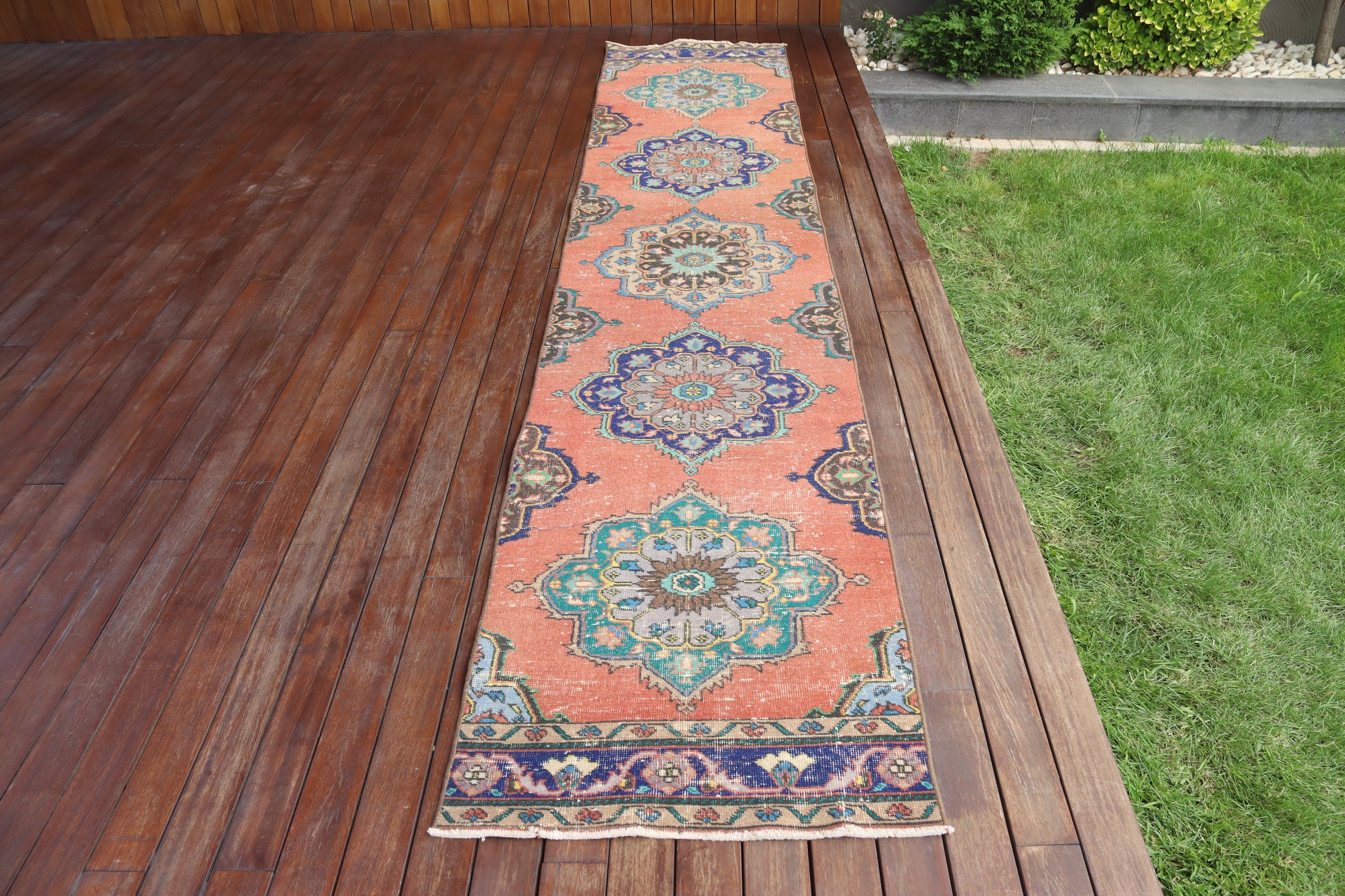 Kırmızı Açıklama Halıları, Koridor Halısı, Mutfak Halıları, Geometrik Halı, Türk Halıları, Ev Dekorasyonu Halıları, 2.4x12.7 ft Runner Halıları, Vintage Halılar