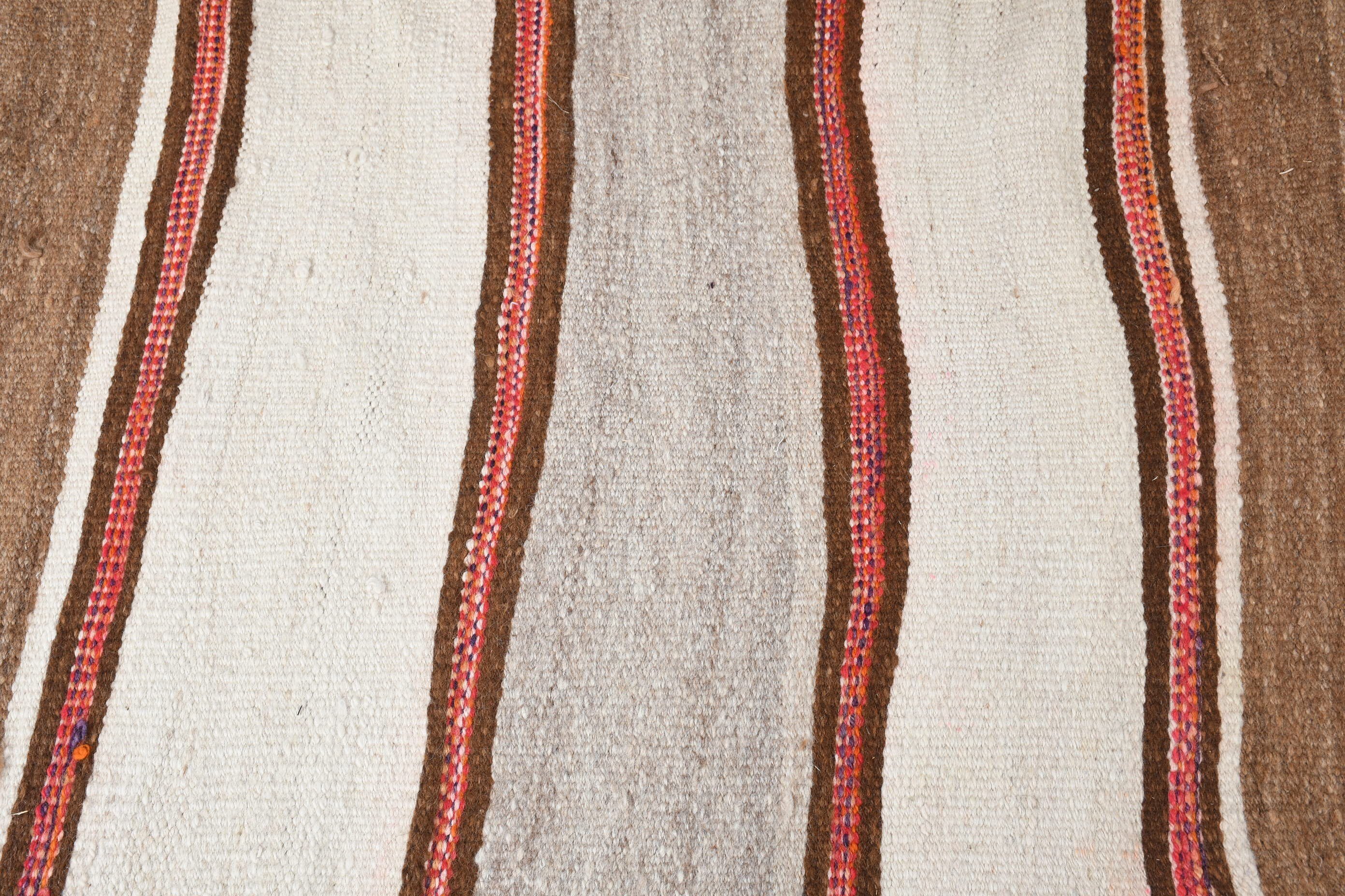 Oriental Rugs, Rugs for Stair, Kilim, Vintage Rug, Beige Oriental Rugs, Turkish Rug, Moroccan Rugs, 2.6x12.1 ft Runner Rug, Kitchen Rugs