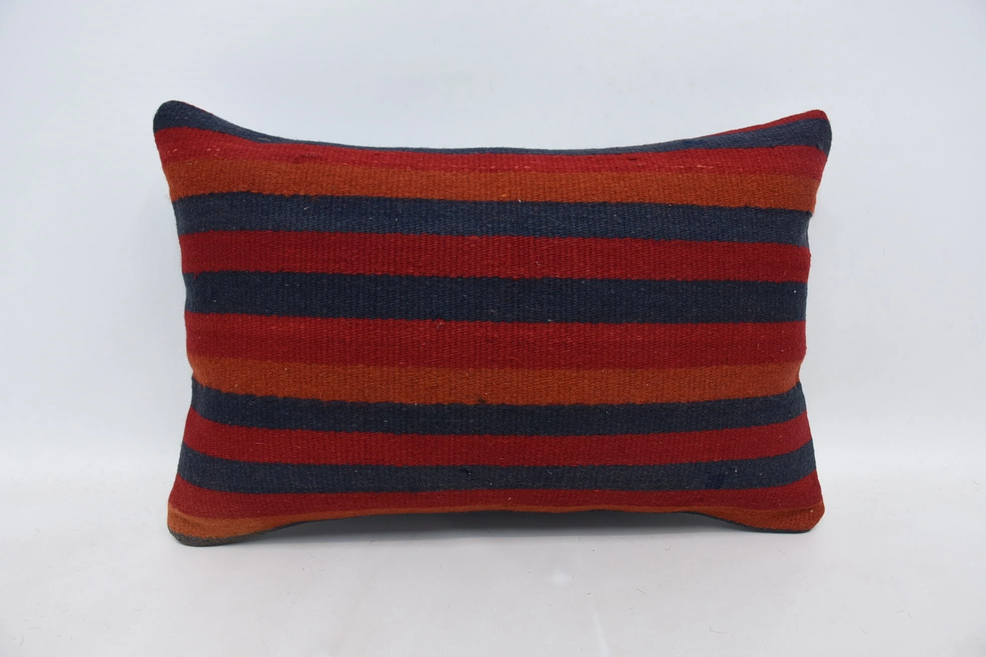 Antique Pillows, Boho Pillow Sham Cover, Retro Pillow Cover, Home Decor Pillow, One Of A Kind Pillow, 16"x24" Red Cushion