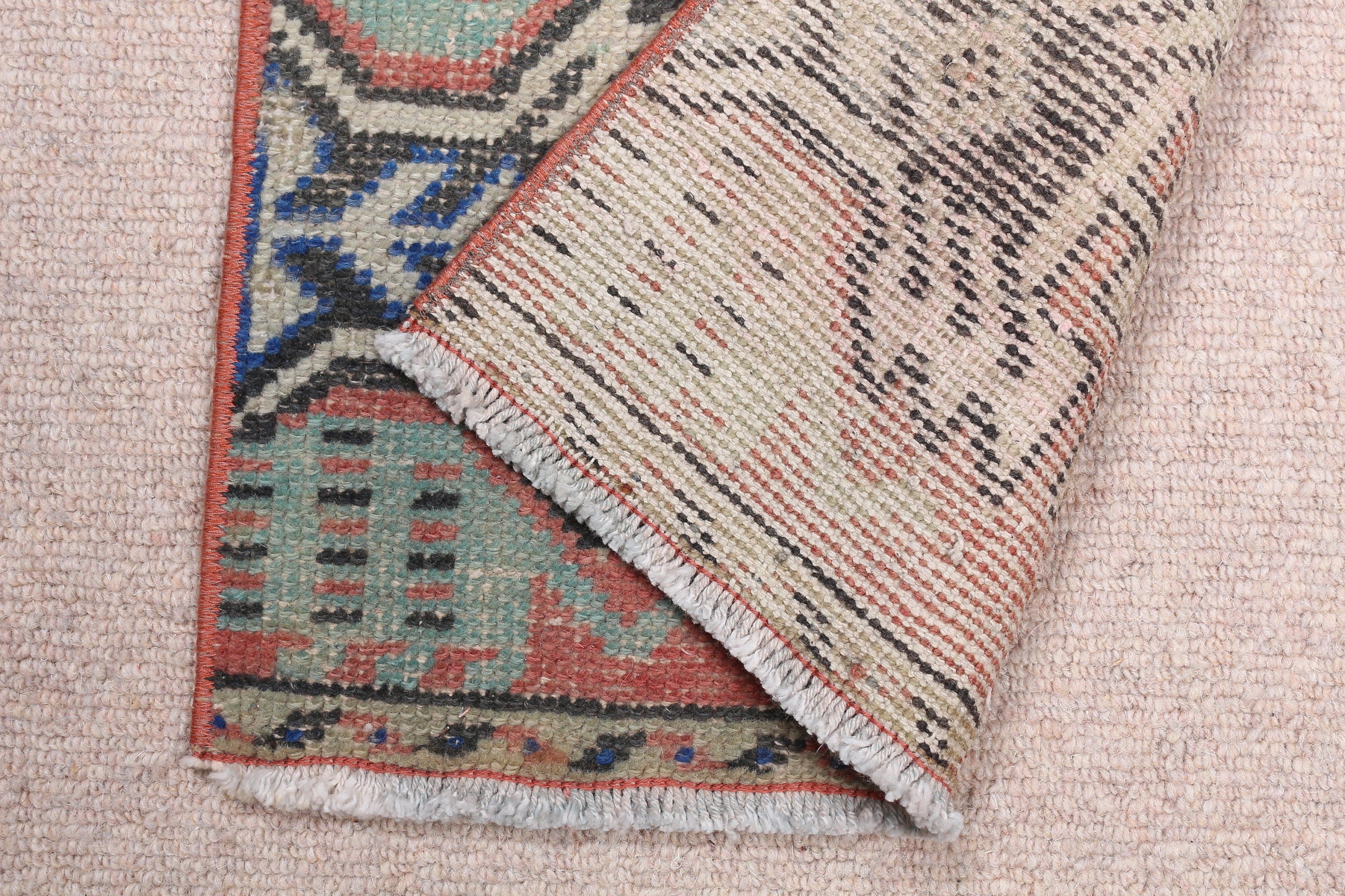 Moroccan Rugs, Bedroom Rug, Vintage Rug, Red Moroccan Rug, 1.3x3 ft Small Rugs, Oriental Rugs, Rugs for Entry, Turkish Rugs, Nursery Rug