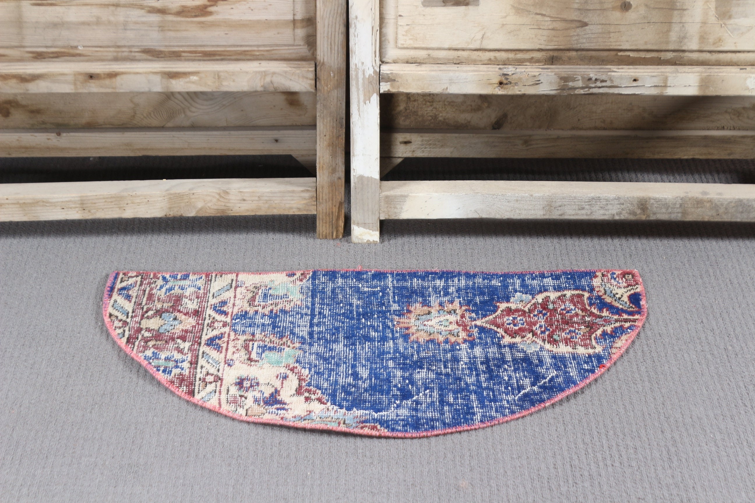 Blue Moroccan Rugs, 1.4x2.7 ft Small Rug, Vintage Rug, Home Decor Rug, Turkish Rugs, Bedroom Rugs, Entry Rug, Hand Woven Rugs, Kitchen Rug