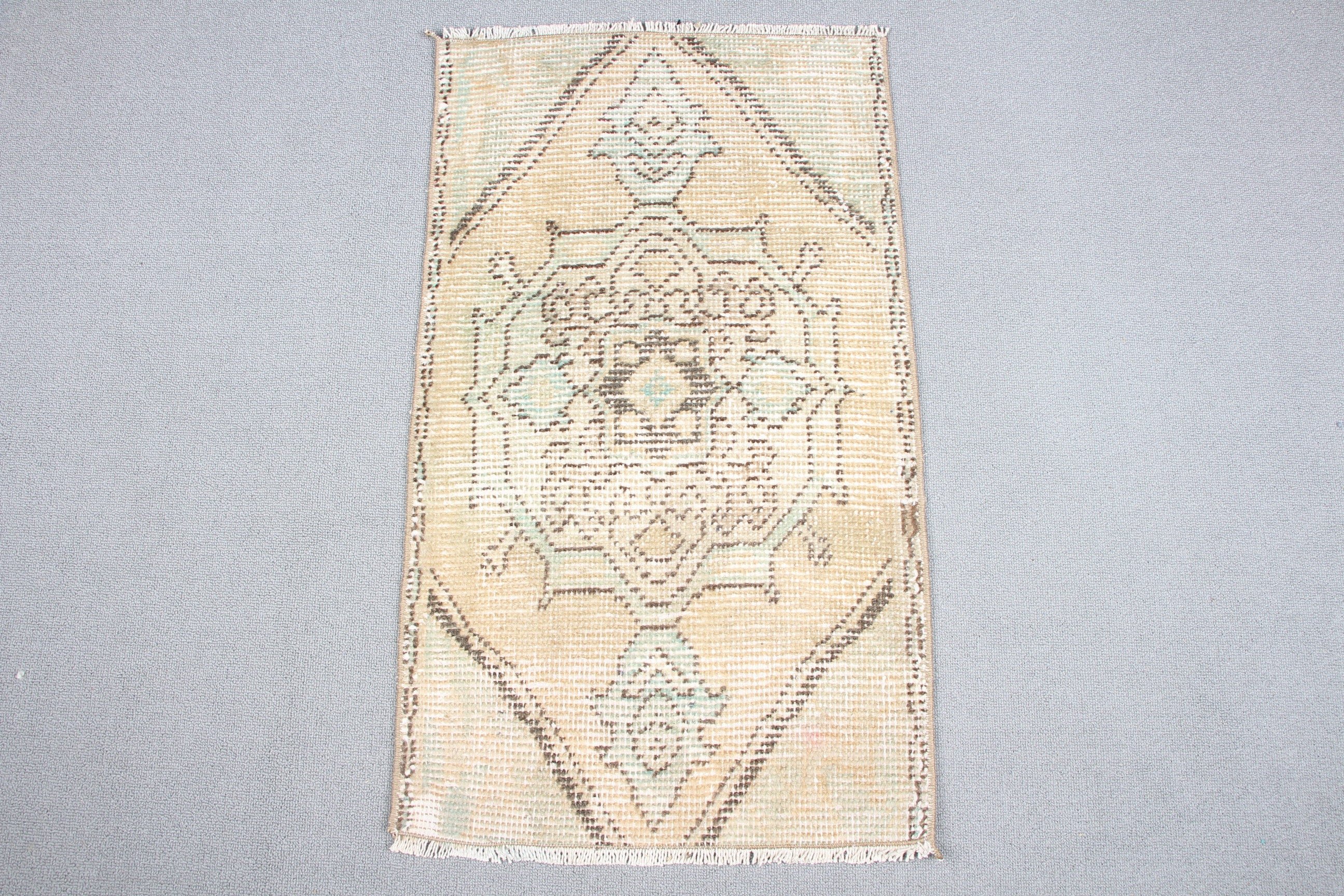 Bright Rug, Turkish Rugs, Nursery Rugs, Bedroom Rug, Kitchen Rug, Vintage Rug, Oriental Rug, Green  1.5x2.7 ft Small Rugs