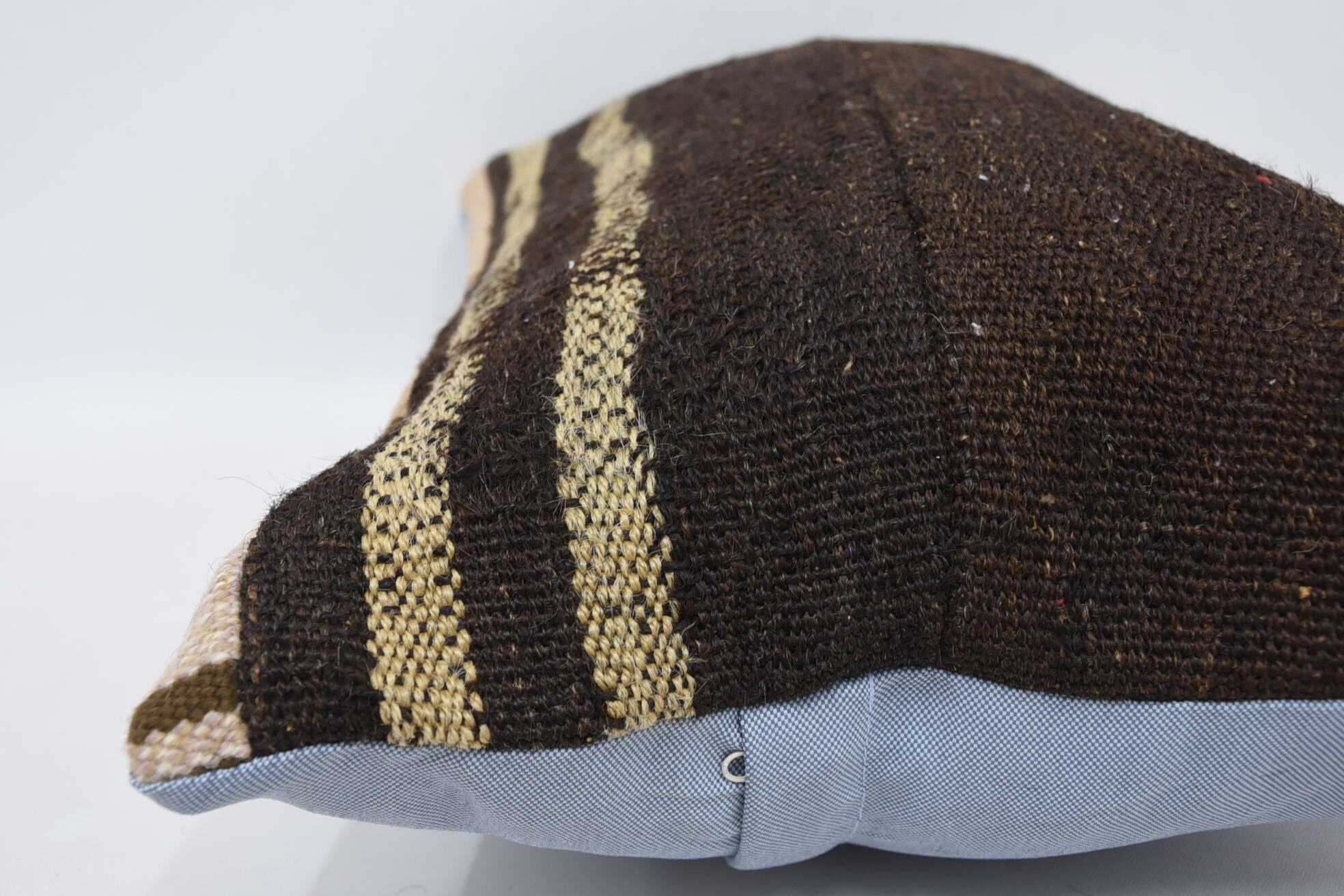 Antique Pillows, Gift Pillow, Custom Pillow, Couch Pillow Case, Kilim Pillow, 16"x24" Brown Pillow Sham, Retro Cushion Cover
