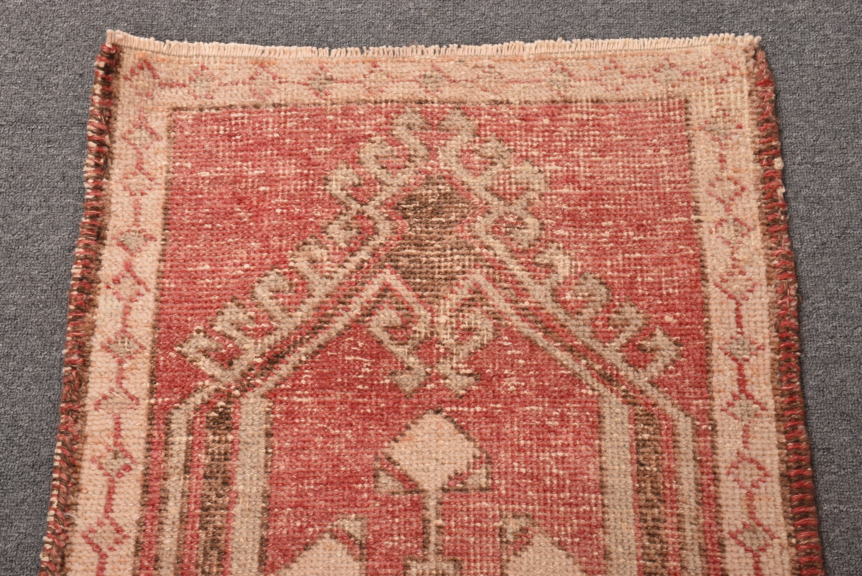 Bej Anadolu Halısı, Küçük Alan Halısı, 1.9x3.1 ft Küçük Halılar, Türk Halıları, Yer Halısı, Vintage Halı, El Dokuma Halı, Küçük Boho Halıları