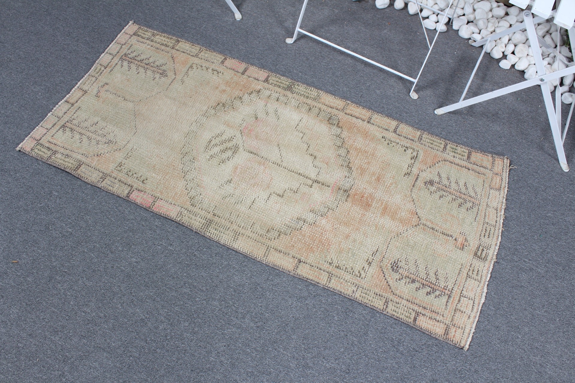 Yer Halıları, Giriş Halısı, Yeşil Yatak Odası Halısı, Araba Paspas Halısı, Banyo Halıları, 1.9x4.3 ft Küçük Halılar, Vintage Halı, Türk Halıları