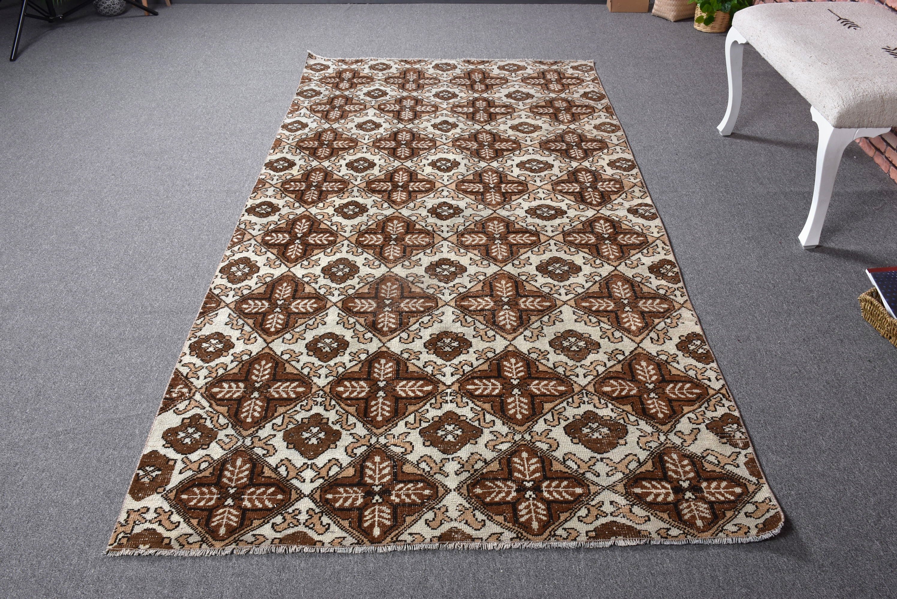 Gri Ev Dekorasyonu Halıları, Antika Halılar, Oushak Alan Halıları, Açıklama Halıları, Türk Halıları, Oturma Odası Halıları, 4.3x8.9 ft Alan Halısı, Vintage Halı