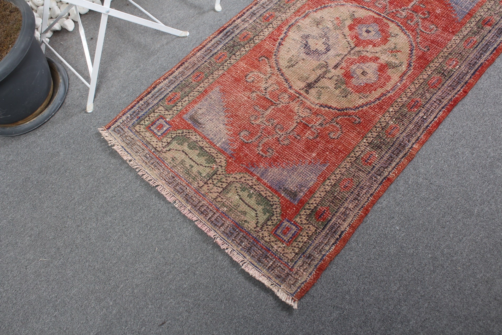 Door Mat Rug, Oriental Rug, Rugs for Door Mat, Vintage Rug, Turkish Rug, 2.6x4.6 ft Small Rug, Kitchen Rugs, Red Floor Rugs, Bedroom Rugs