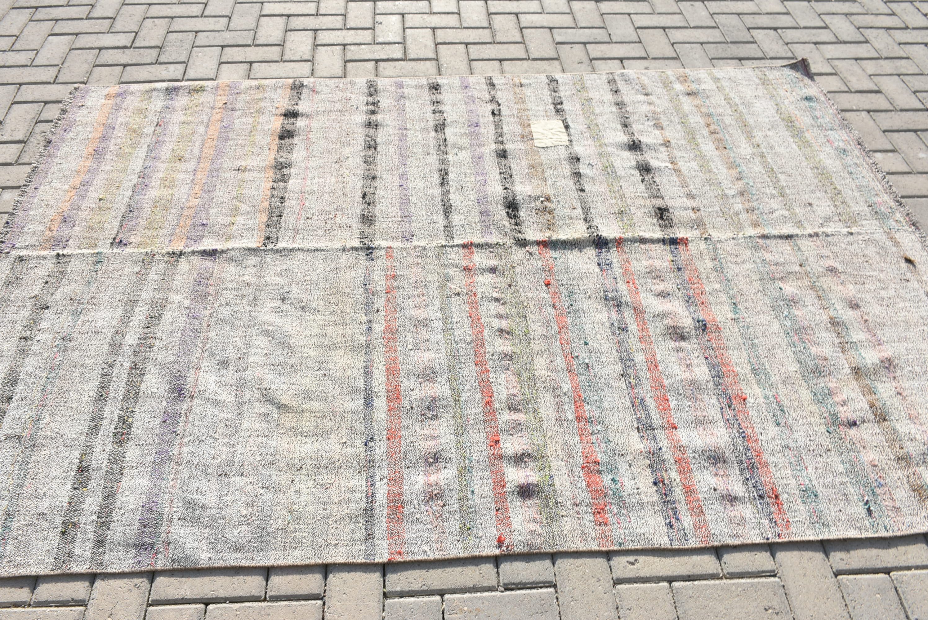 Oturma Odası Kilim, Yemek odası Kilim, Antik Kilim, Türk Kilim, Oturma Odası Kilim, Bej Fas Kilim, 157x232 cm Oturma odası Kilim