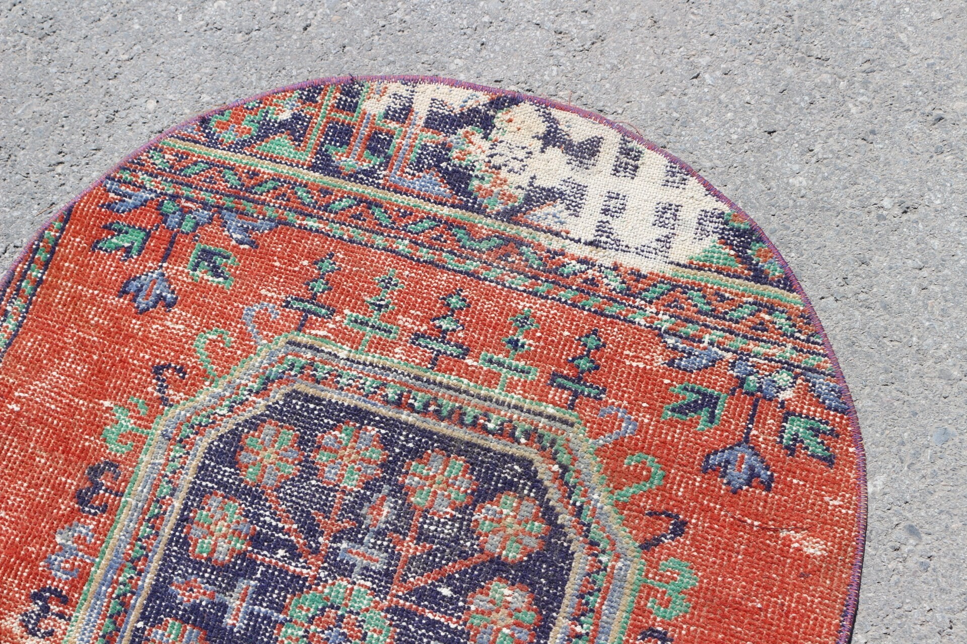 Fas Halıları, Vintage Halı, Giriş Halısı, Çocuk Halıları, 2,7x2,8 ft Küçük Halı, Kırmızı Oushak Halıları, Türk Halısı, Mutfak Halıları, Oryantal Halılar