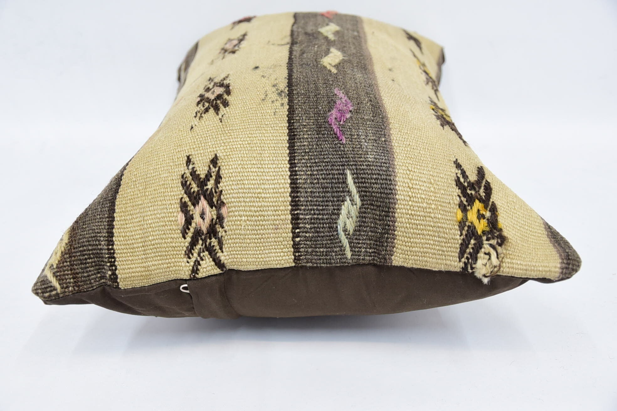 Rustic Pillow Cover, Pillow for Sofa, 16"x24" Beige Pillow, Turkish Bench Cushion, Turkish Pillow, Gift Pillow, Aesthetic Pillow