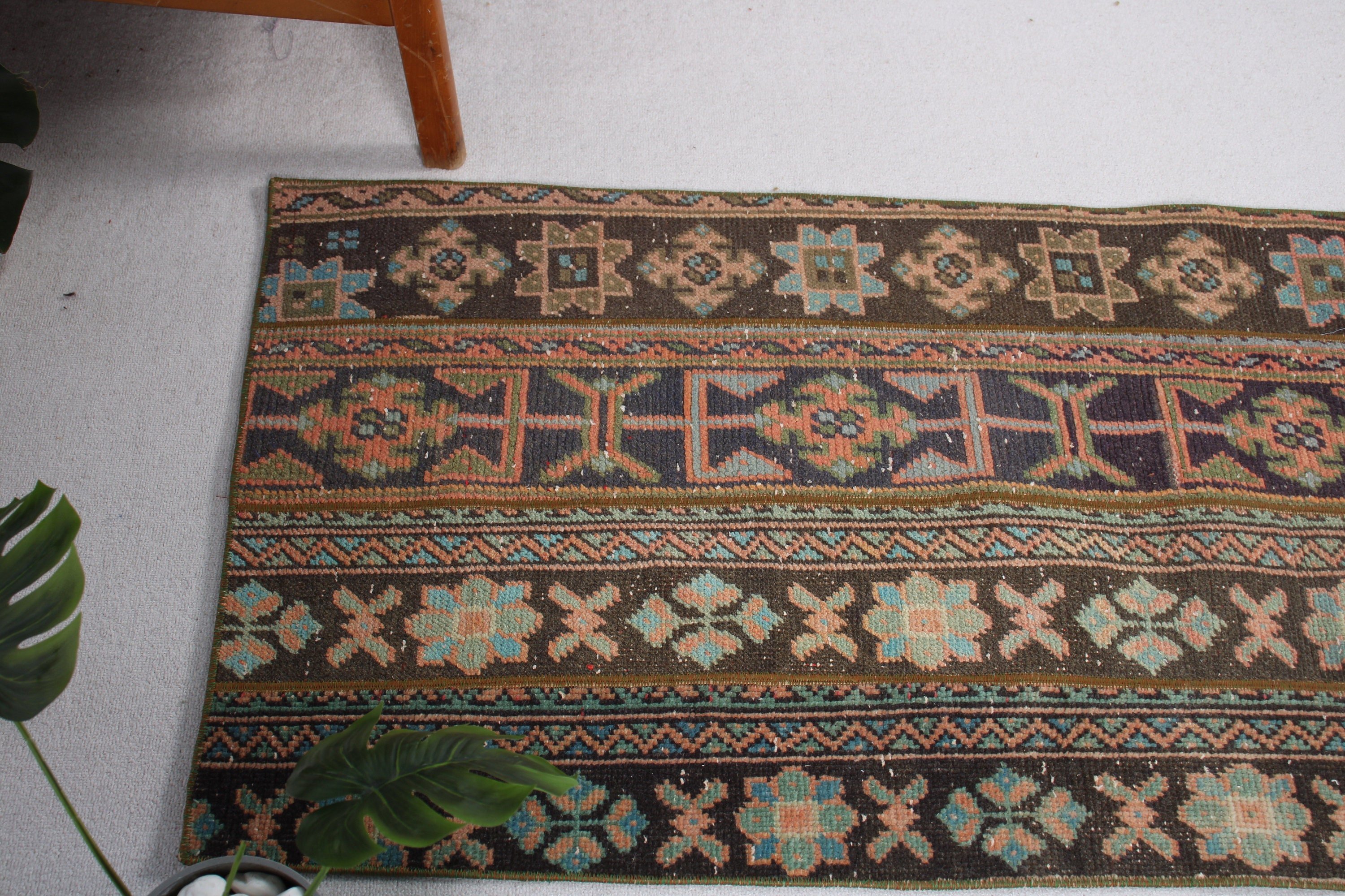 Düz Dokuma Halılar, Banyo Halısı, Vintage Halılar, El Dokuma Halı, Mutfak Halıları, Mavi Boho Halı, 2,5x5,9 ft Küçük Halılar, Vintage Dekor Halı, Türk Halısı