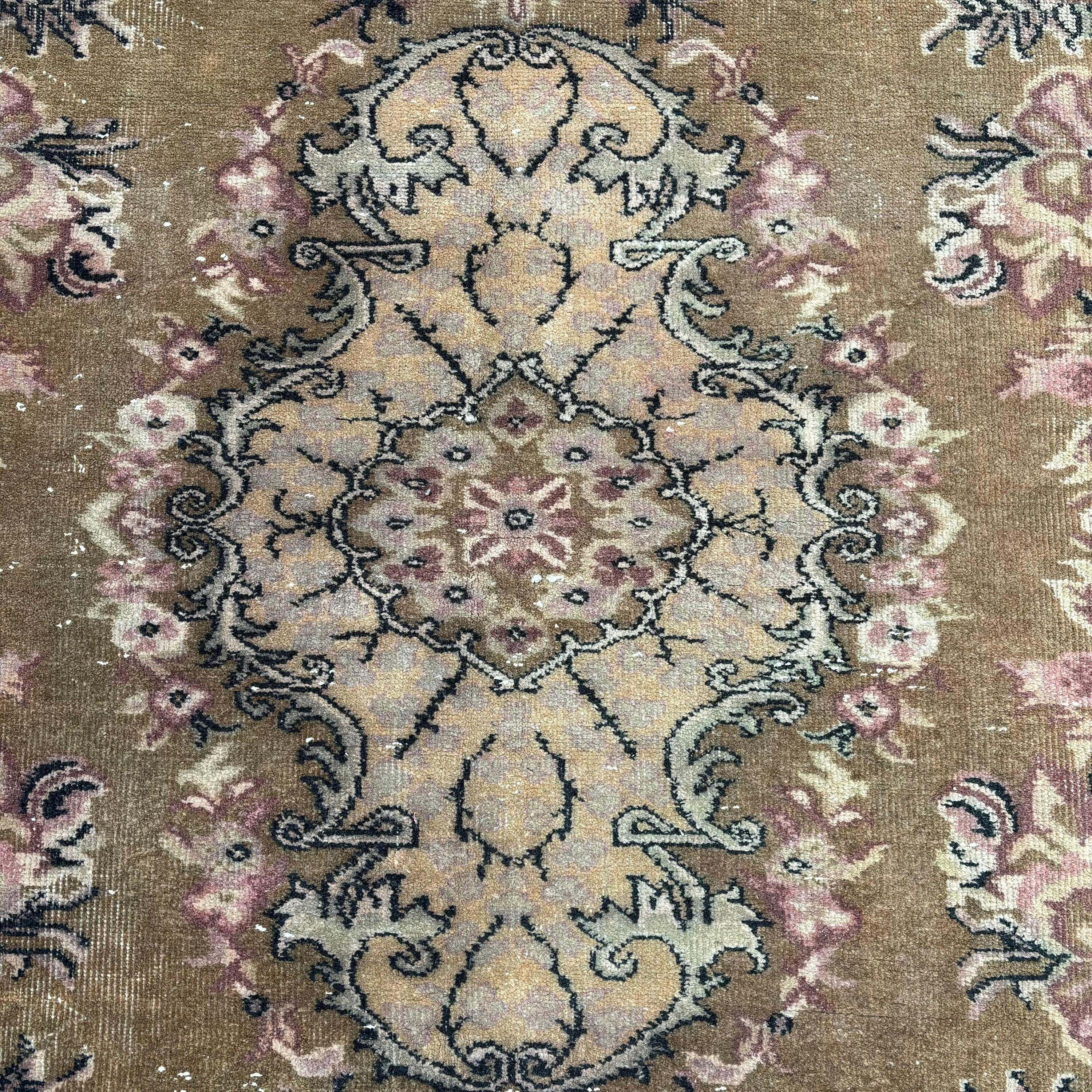 Bronz Ev Dekor Halısı, Ofis Halıları, Yün Halıları, Türk Halısı, Anadolu Halısı, Vintage Halı, Yatak Odası Halısı, 5.7x9.3 ft Büyük Halılar, Yemek Odası Halısı