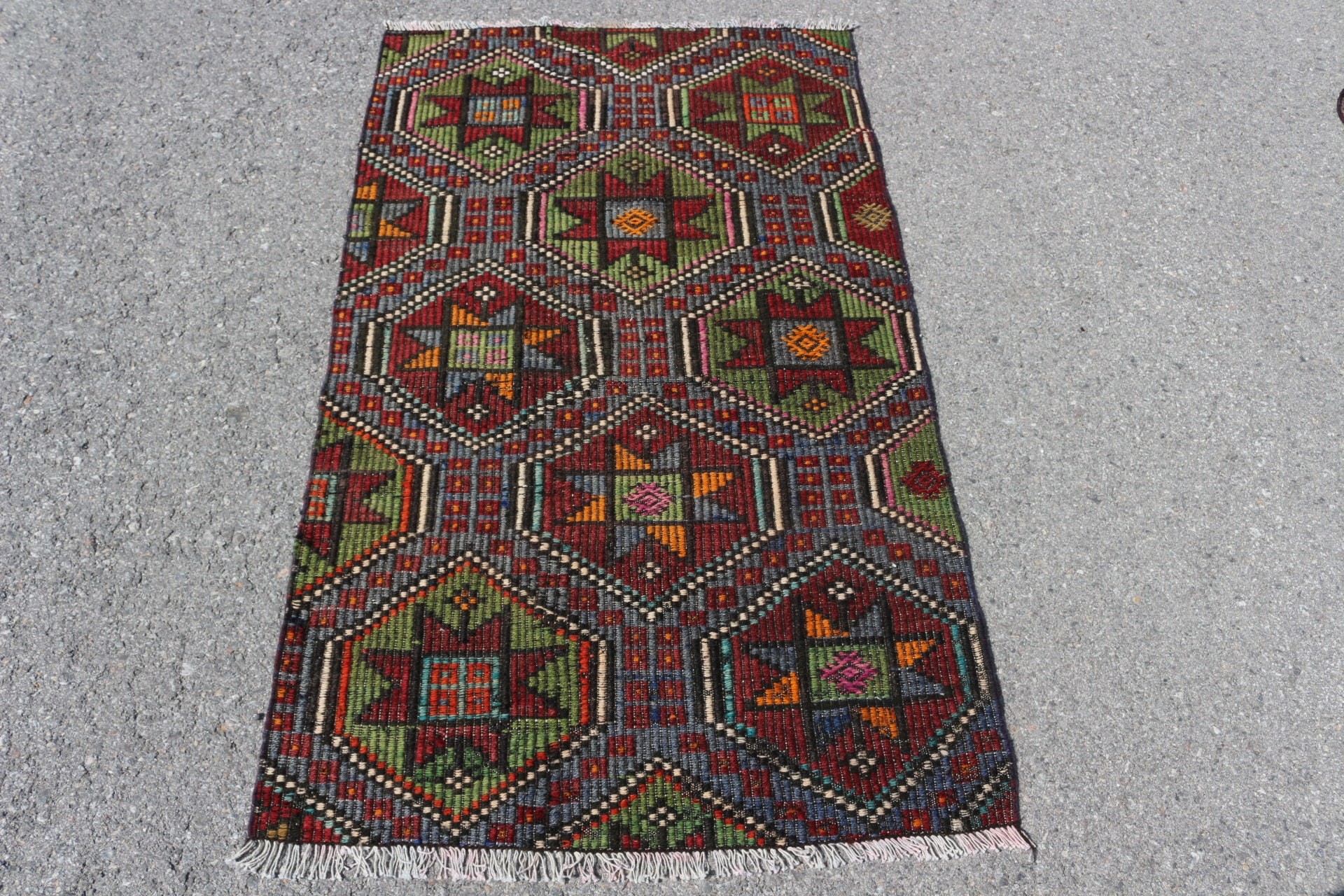 Yatak Odası Halıları, Anadolu Halısı, Giriş Halısı, Kırmızı Yer Halısı, Banyo Halısı, Oushak Halısı, Türk Halıları, Vintage Halı, Kilim, 2,7x4,6 ft Küçük Halılar