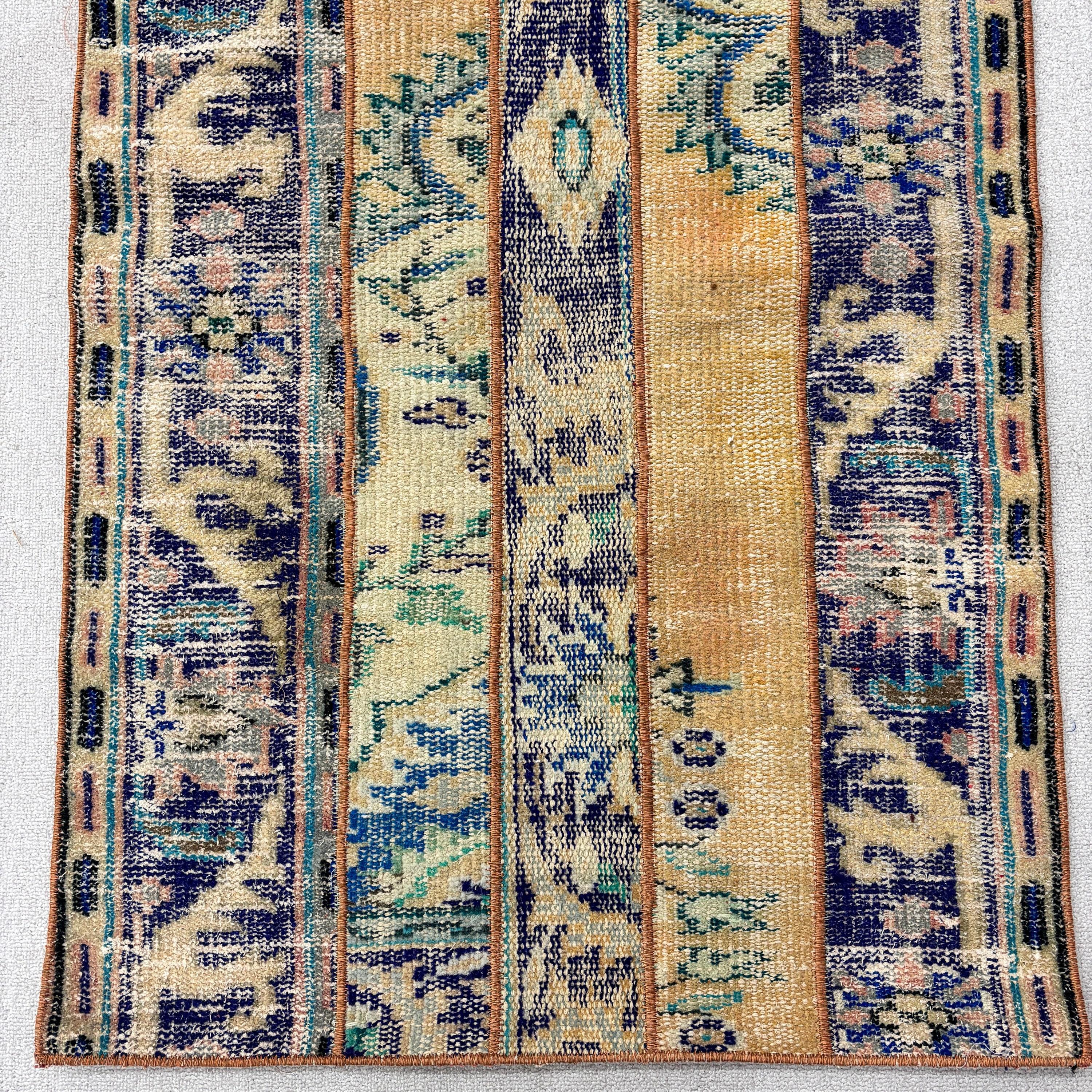 Organic Rug, Oriental Rugs, Vintage Rug, Beige Wool Rugs, Kitchen Rugs, 2.6x4.1 ft Small Rug, Turkish Rug, Small Area Rug, Wall Hanging Rug