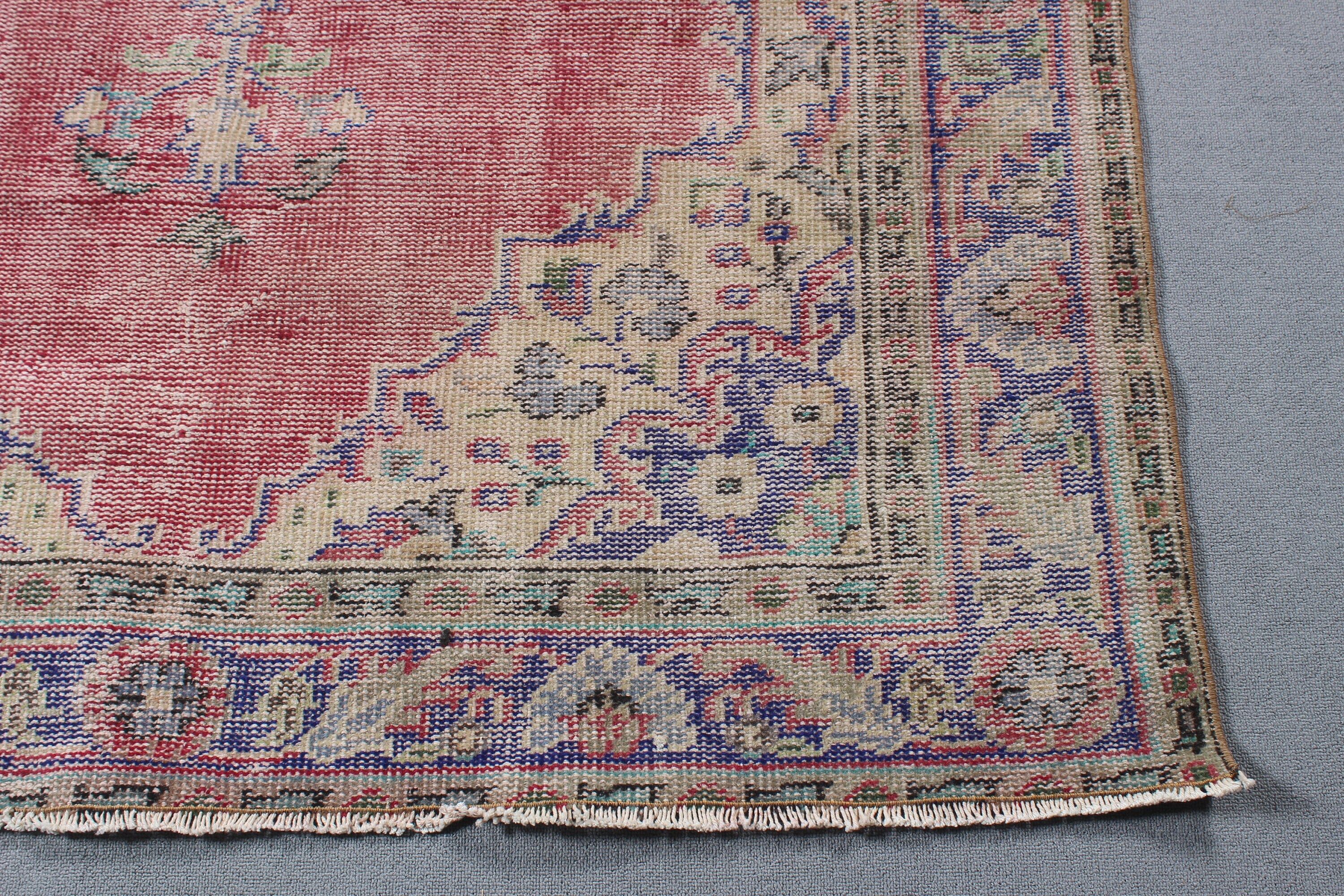 Vintage Rugs, Bedroom Rugs, Cool Rugs, 5.2x7.8 ft Large Rugs, Turkish Rug, Red Oriental Rug, Large Vintage Rugs, Living Room Rugs, Boho Rug