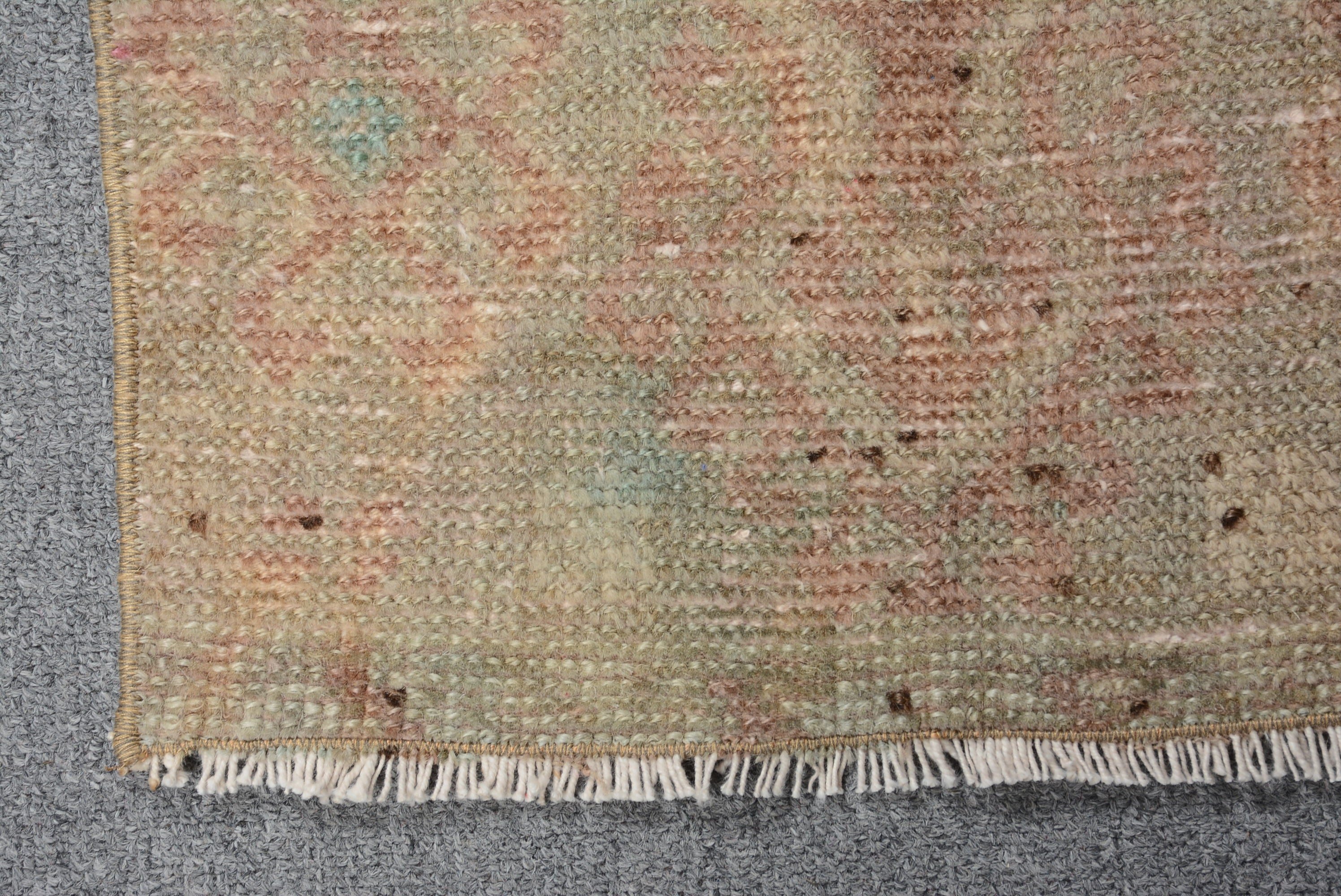 Araba Paspasları için Halılar, 1,2x3 ft Küçük Halı, Banyo Halısı, Vintage Halılar, Bohem Halılar, Türk Halısı, Oushak Halıları, Yün Halıları, Kahverengi Mutfak Halıları