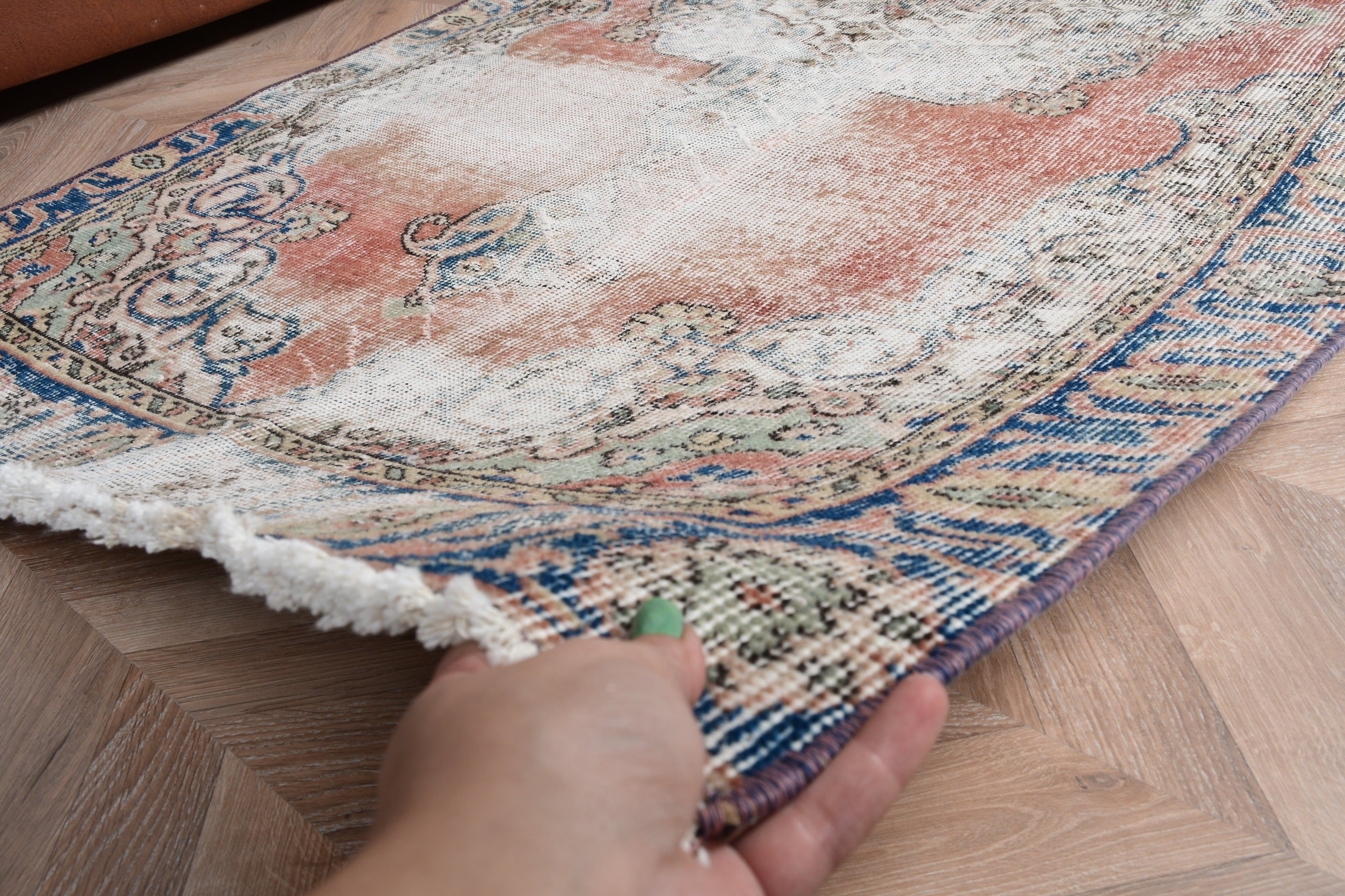 Red Floor Rug, Oriental Rug, Anatolian Rug, Turkish Rugs, Rugs for Nursery, 3.2x6.7 ft Accent Rug, Entry Rug, Vintage Rugs, Bedroom Rug