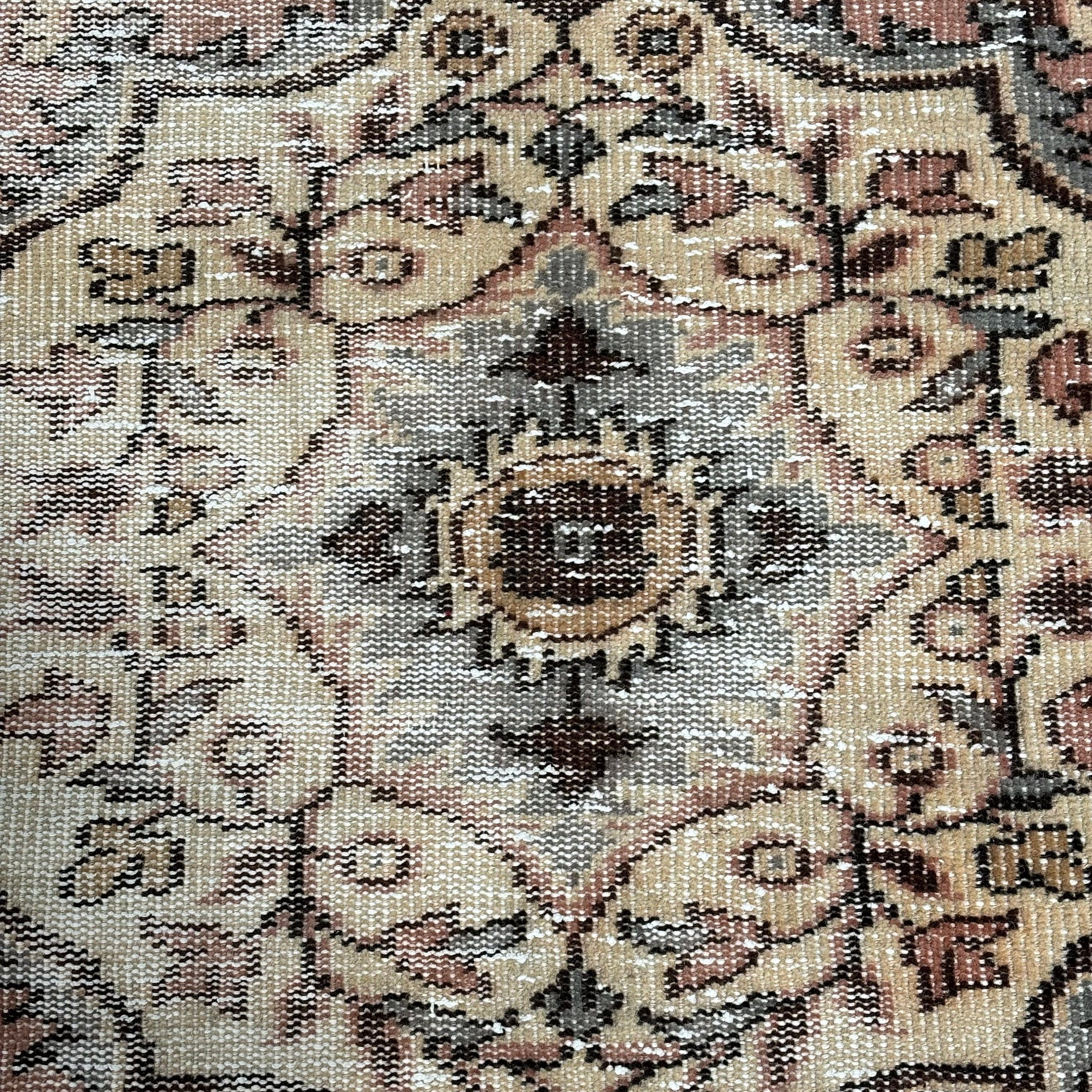 Oushak Halıları, Yemek Odası Halıları, Büyük Vintage Halı, 5x8,8 ft Büyük Halılar, Kahverengi Oryantal Halılar, Türk Halıları, Vintage Halı, Yer Halıları, Boho Halı