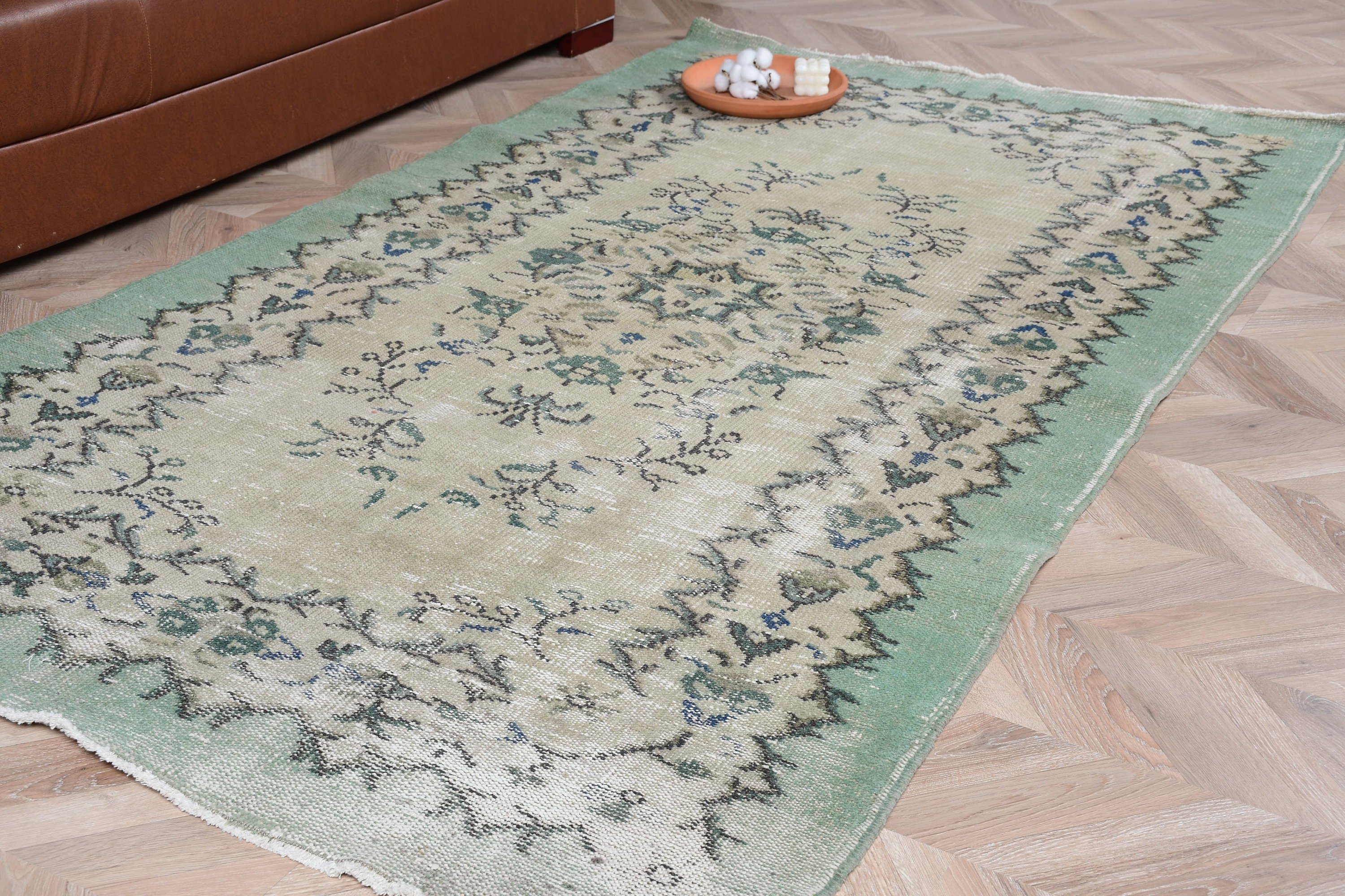 Vintage Rugs, Living Room Rug, Dining Room Rug, Old Rugs, 4.4x7.7 ft Area Rugs, Antique Rugs, Brown Bedroom Rug, Turkish Rug