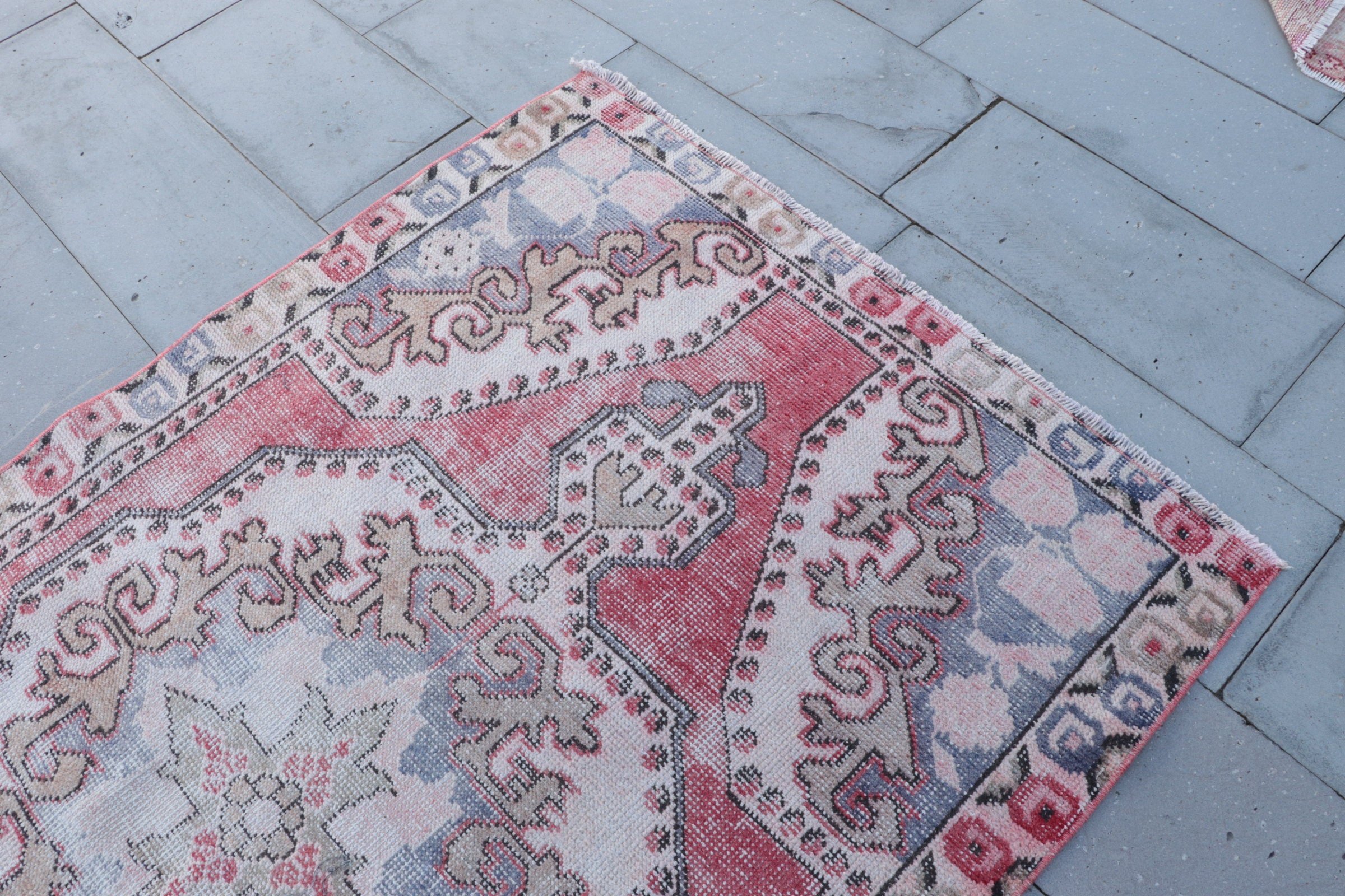 Rugs for Dining Room, Red Oushak Rug, Anatolian Rug, Floor Rug, 4.1x6.8 ft Area Rug, Turkish Rug, Moroccan Rug, Flatweave Rug, Vintage Rug