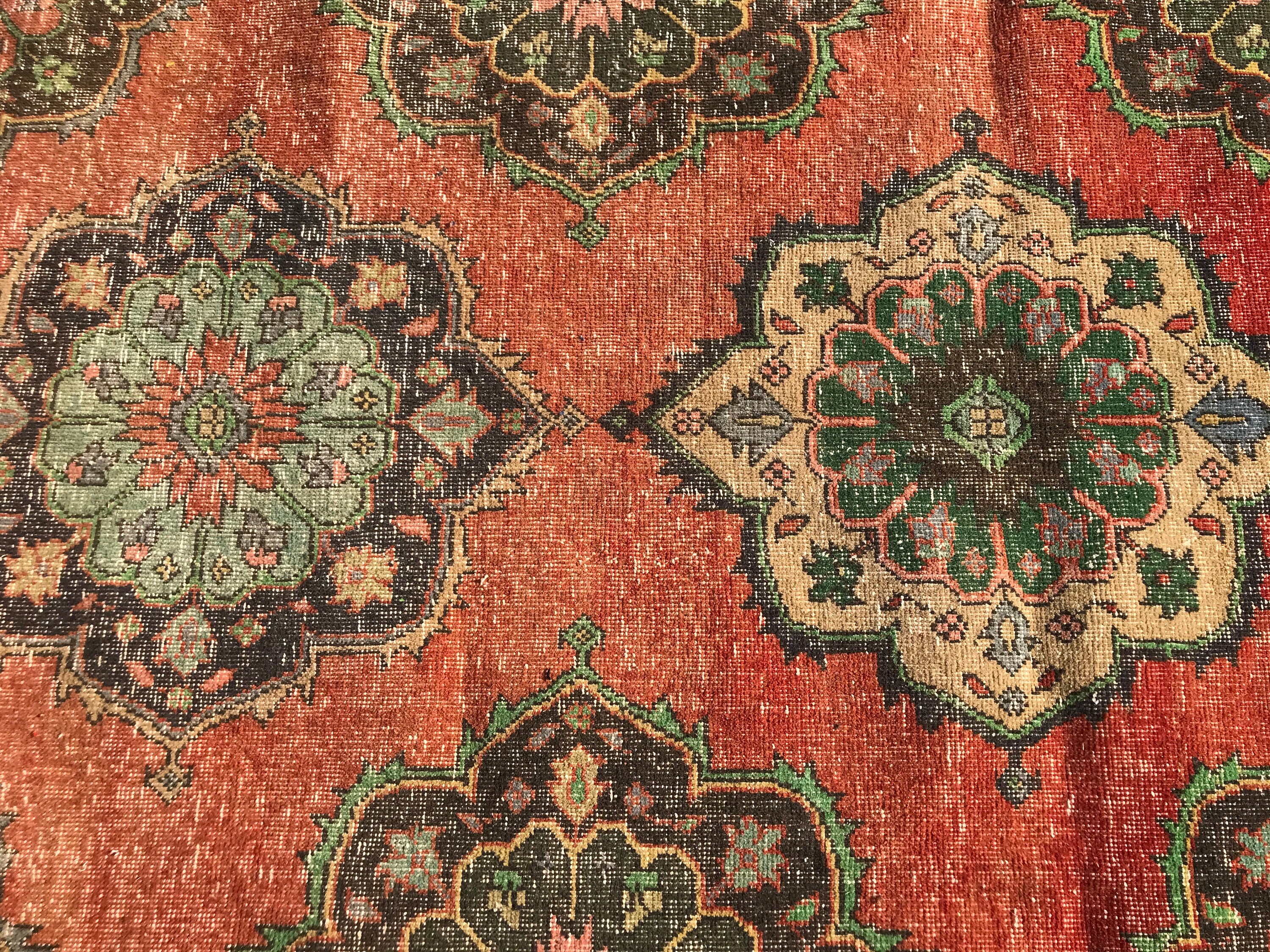 Red Kitchen Rug, Antique Rug, Rugs for Runner, 3.1x12.7 ft Runner Rug, Oushak Rug, Vintage Rug, Turkish Rugs, Hallway Rug, Corridor Rug