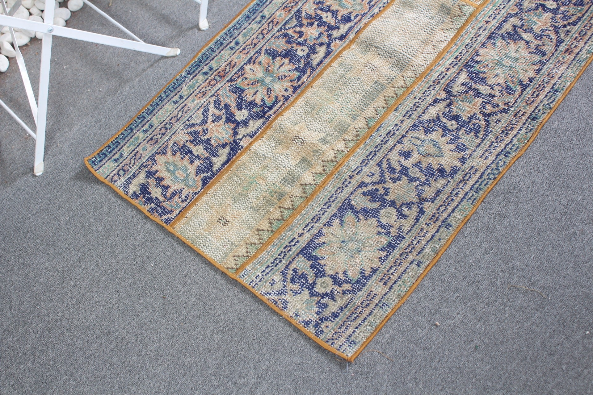 Floor Rugs, Vintage Rug, Turkish Rug, Blue Bedroom Rugs, 2.5x3.7 ft Small Rug, Rugs for Nursery, Car Mat Rug, Entry Rugs