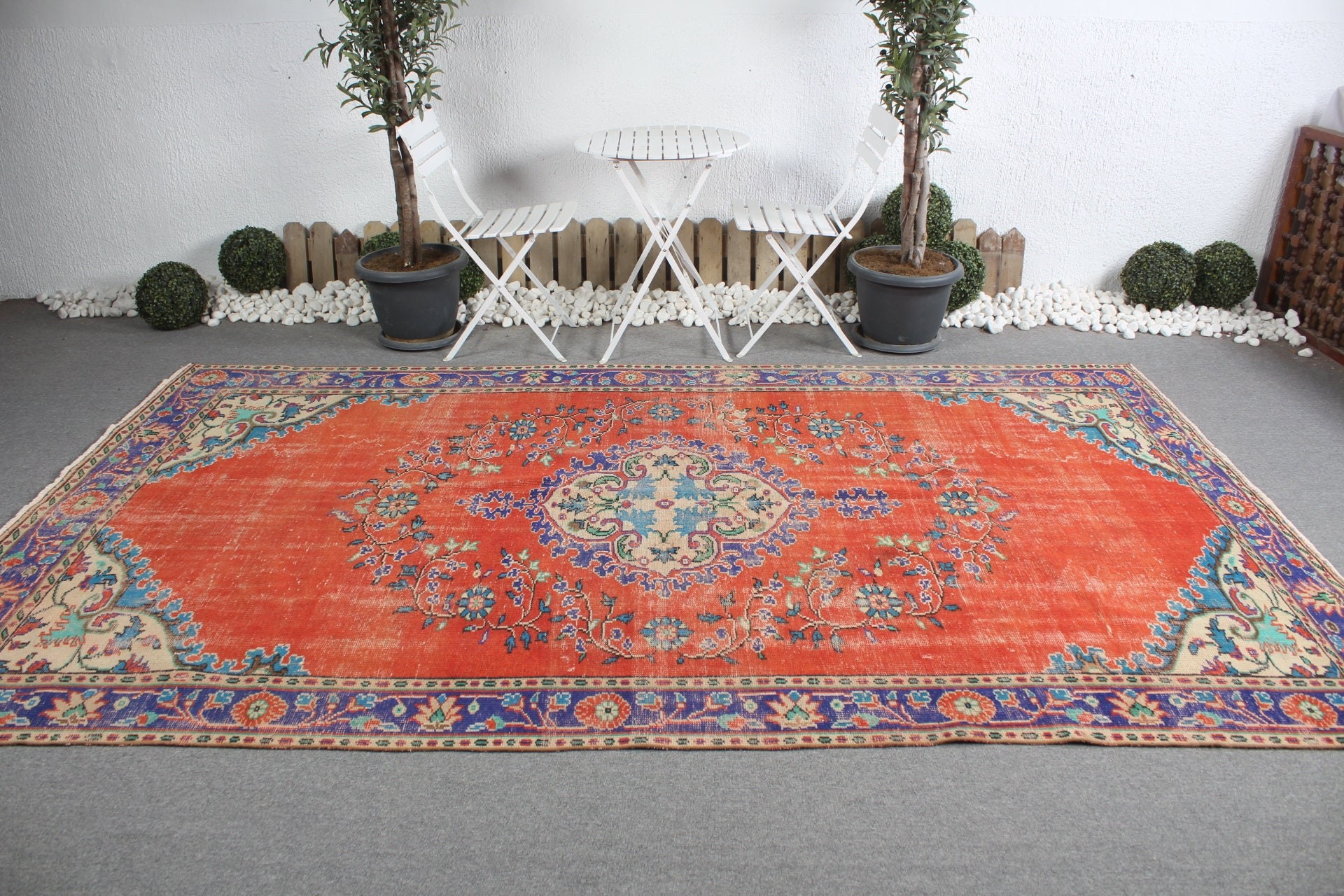 Turkish Rug, Bedroom Rug, 6.5x10.9 ft Oversize Rug, Red Kitchen Rugs, Salon Rug, Vintage Rug, Saloon Rug, Rugs for Salon