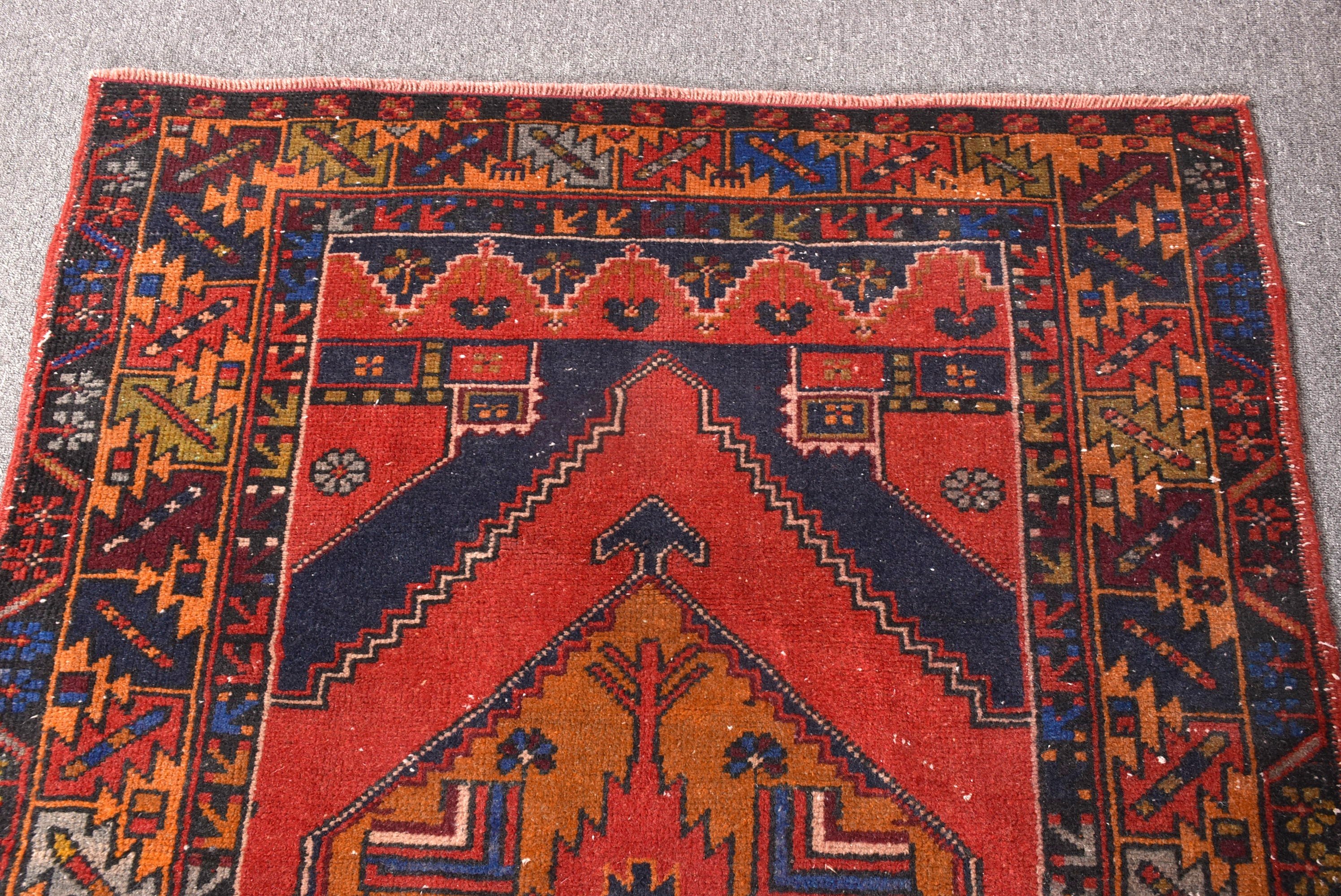 Havalı Halı, Mavi Anadolu Halısı, Boho Vurgulu Halılar, Fas Halıları, Türk Halıları, 3,5x5,7 ft Vurgulu Halı, Yatak Odası Halısı, Vintage Halı