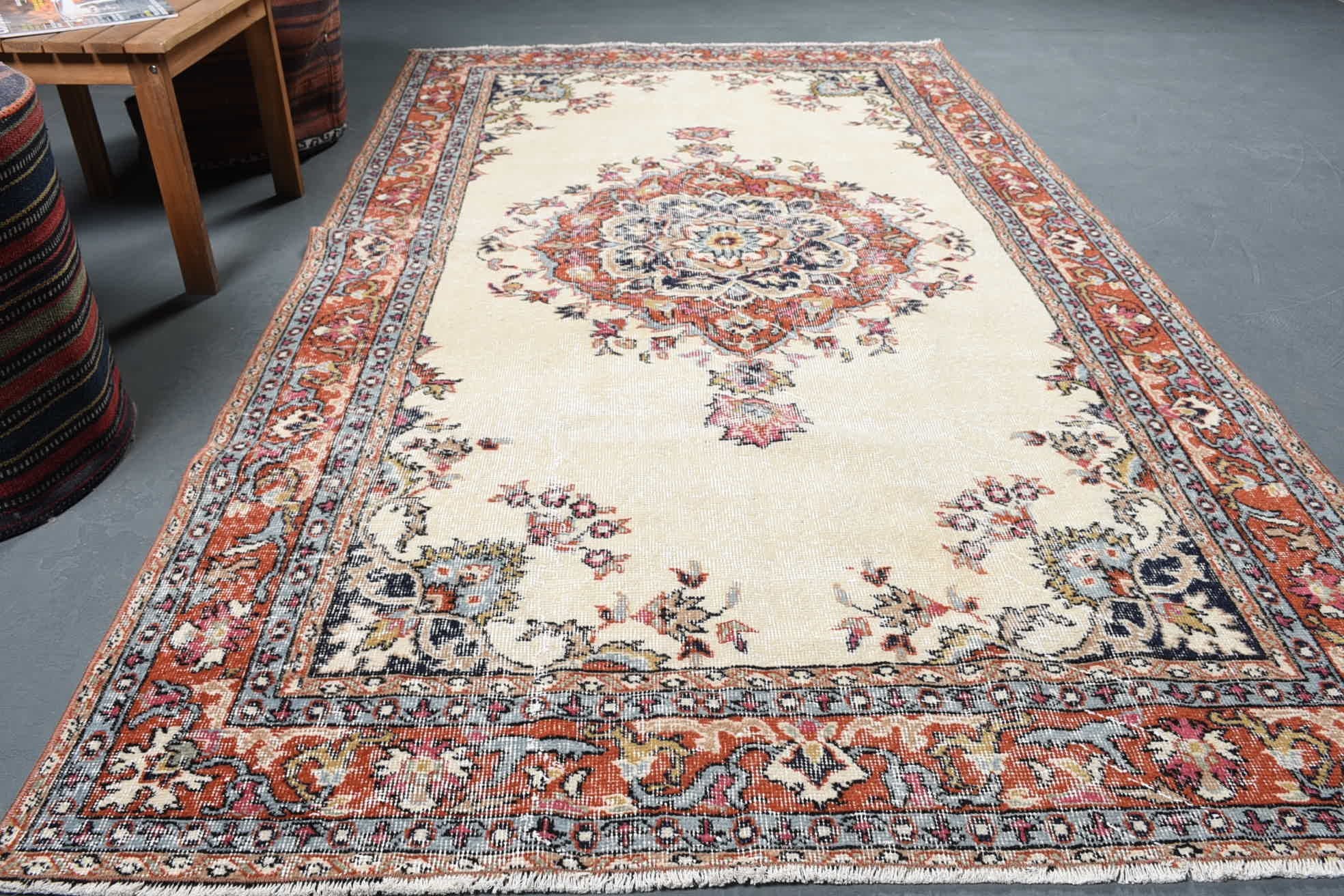 Ev Dekor Halısı, El Dokuma Halılar, Yer Halısı, Türk Halısı, 4,6x8,2 ft Alan Halısı, Oryantal Halı, Alan Kilimleri, Vintage Halı, Organik Halılar
