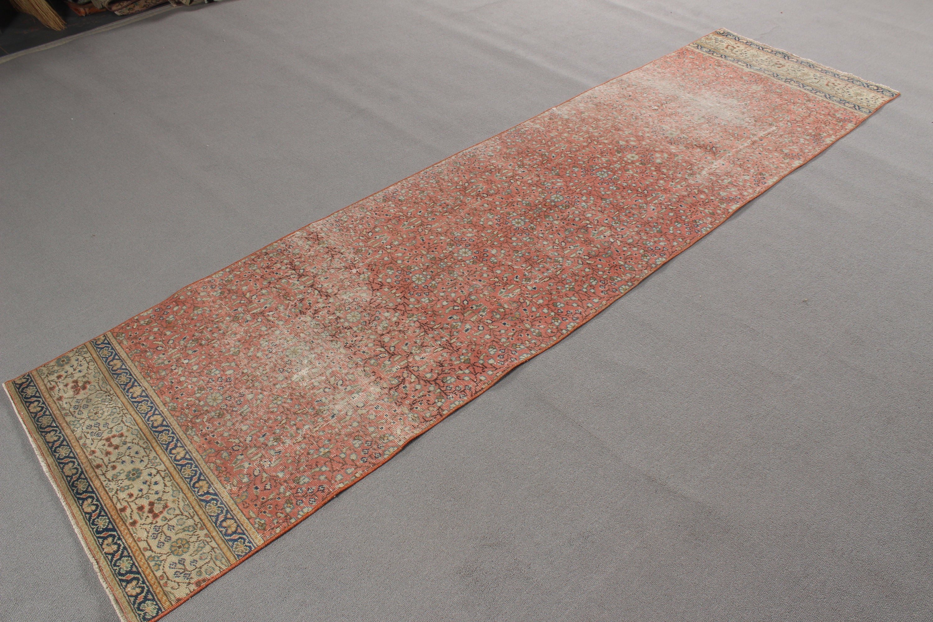 Boho Halı, Geometrik Halı, Türk Halıları, Beni Ourain Runner Halıları, 2.5x9.3 ft Runner Halısı, Vintage Halı, Anadolu Halıları, Bej Anadolu Halısı