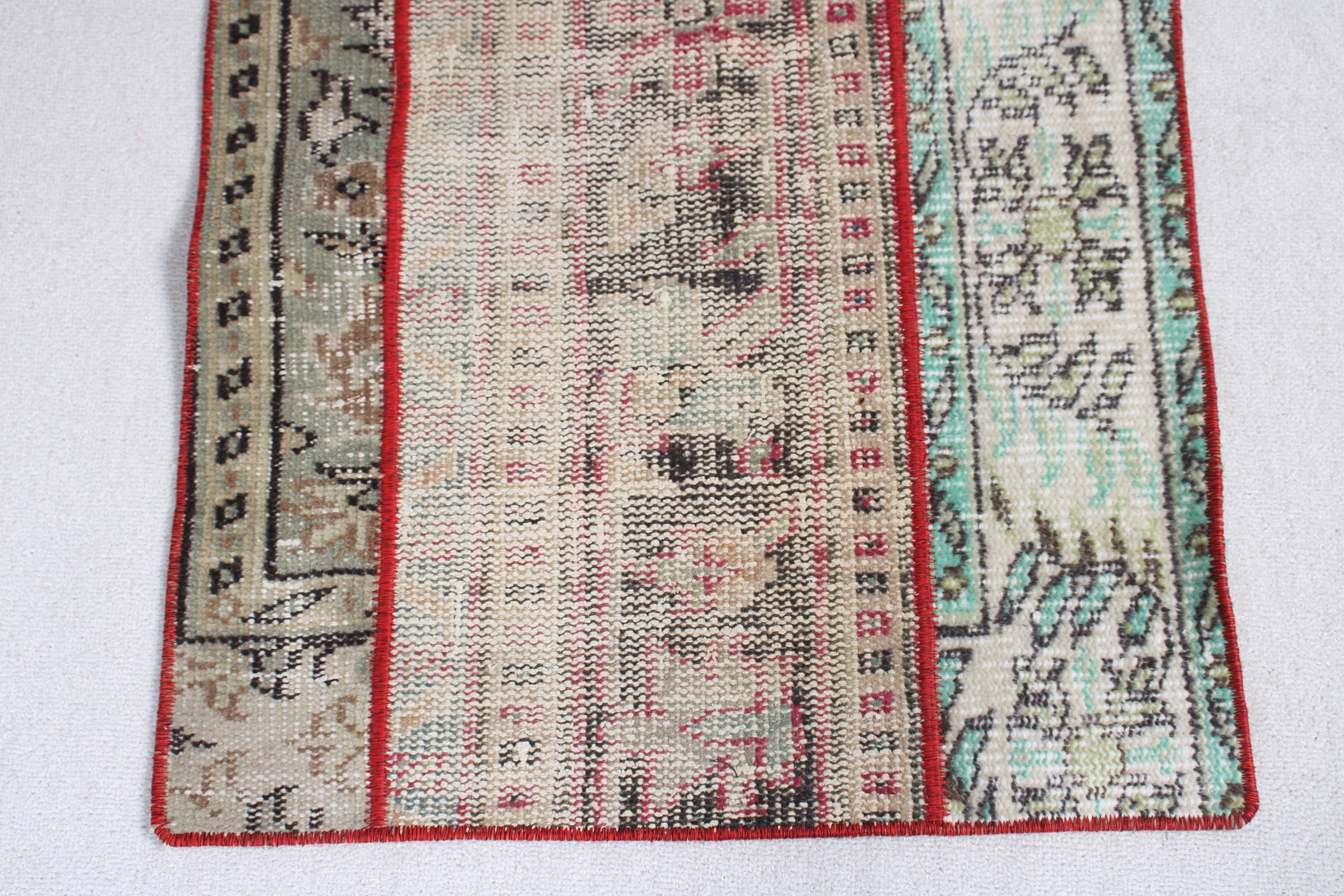 Door Mat Rugs, Luxury Rugs, Turkish Rugs, Vintage Rugs, Small Boho Rugs, Green Modern Rug, 2x4.8 ft Small Rugs, Bedroom Rug