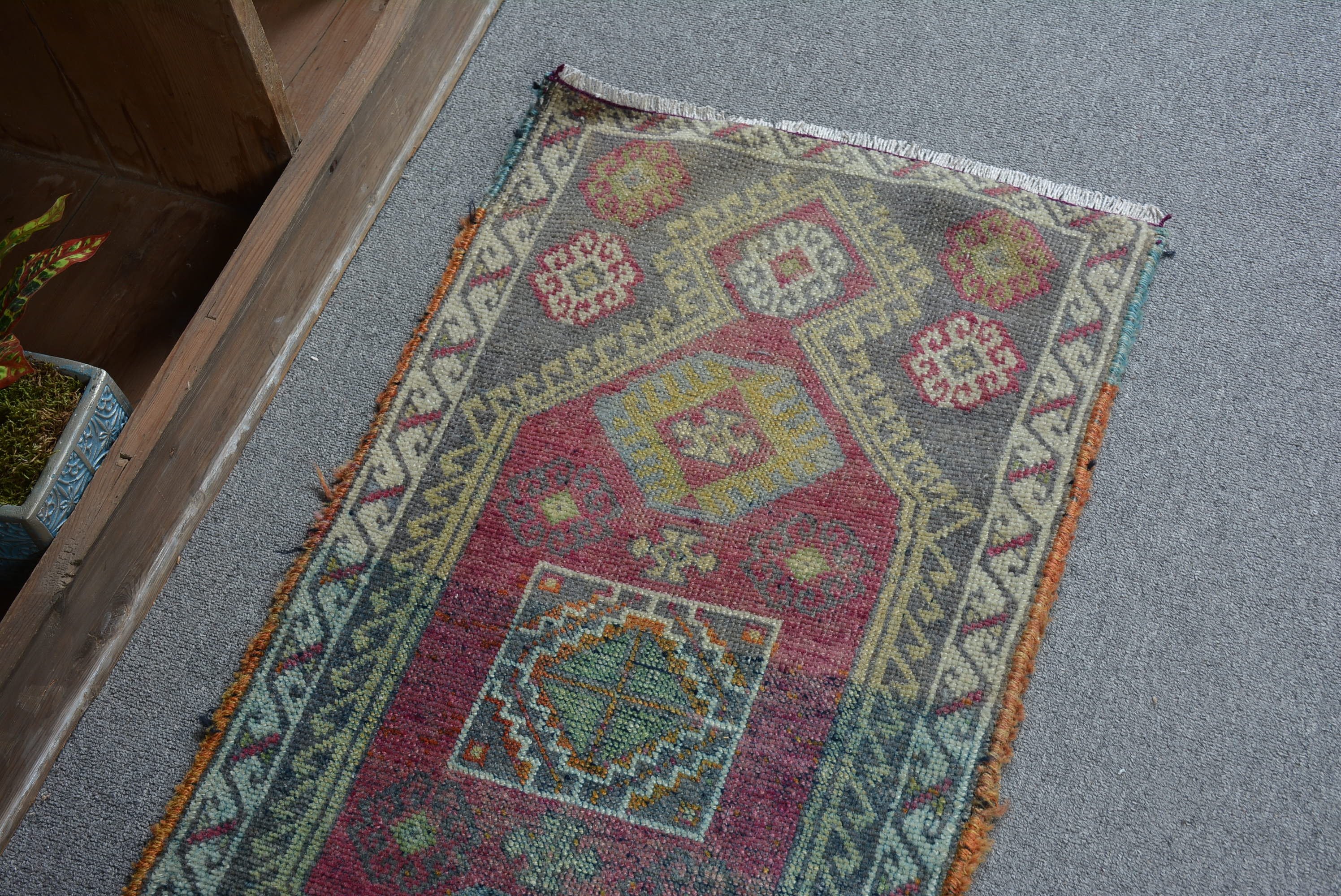 Kitchen Rugs, Rugs for Door Mat, Turkish Rug, 1.6x3.1 ft Small Rug, Wall Hanging Rug, Office Rug, Bedroom Rugs, Vintage Rug, Moroccan Rug