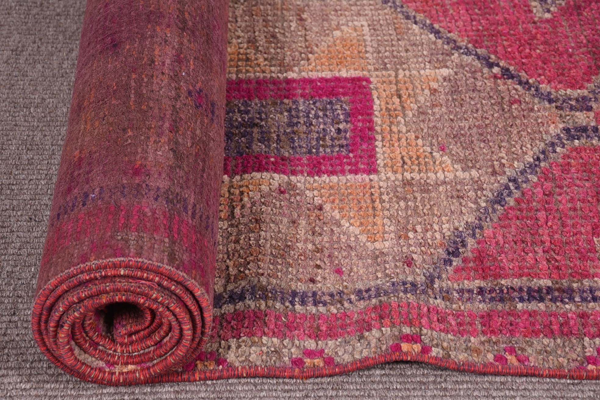 Pale Rug, Turkish Rug, Oushak Rug, Rugs for Hallway, Antique Rugs, Corridor Rugs, Kitchen Rug, Vintage Rugs, 2.4x8.7 ft Runner Rugs