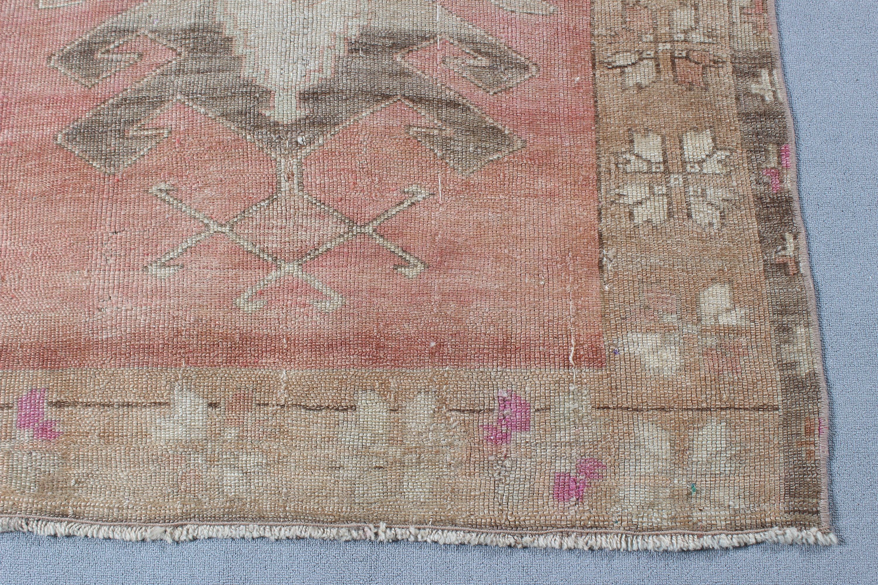 Living Room Rug, Boho Area Rug, Floor Rugs, 3.8x7.5 ft Area Rugs, Rugs for Area, Turkish Rugs, Vintage Rugs, Pink Floor Rug, Modern Rug