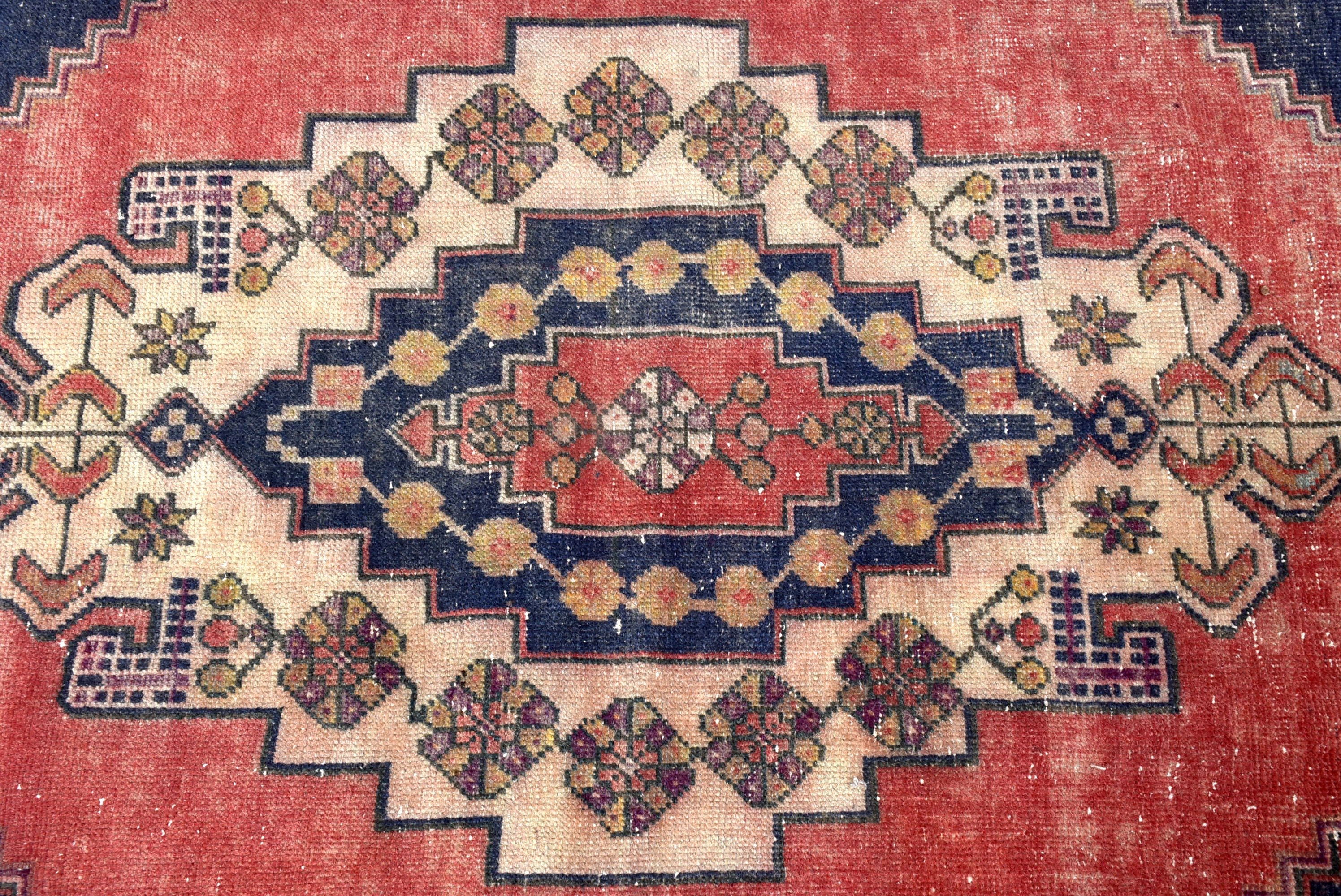 Boho Halılar, Giriş Halıları, Kırmızı Mutfak Halısı, Geleneksel Halılar, Türk Halısı, Vintage Halılar, Düz Dokuma Halılar, Boho Vurgulu Halı, 3,5x5,5 ft Vurgulu Halı