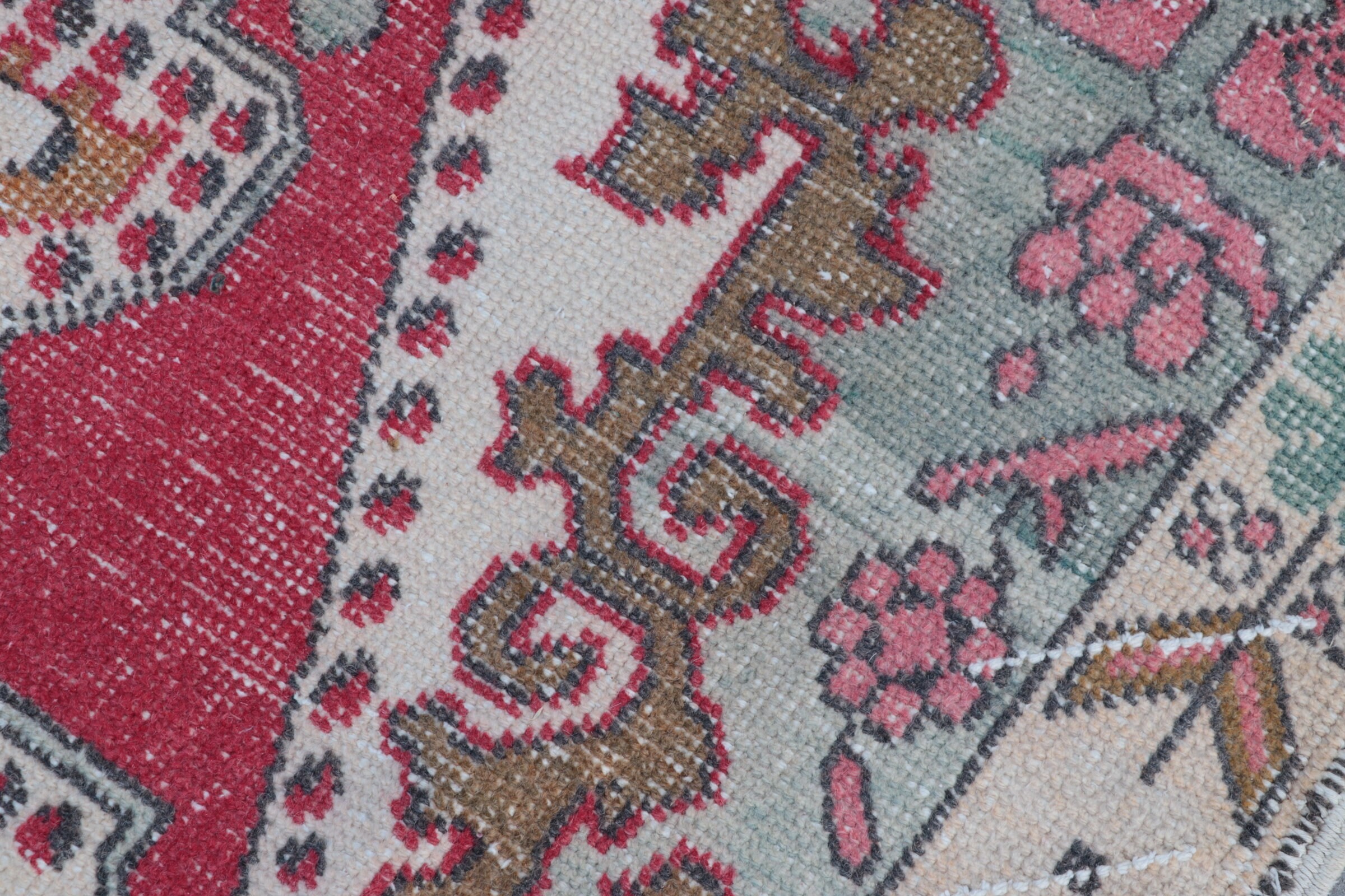Moroccan Rug, 4.4x6.9 ft Area Rugs, Decorative Rug, Turkish Rug, Vintage Rug, Bedroom Rug, Red Oriental Rugs, Kitchen Rug, Home Decor Rug