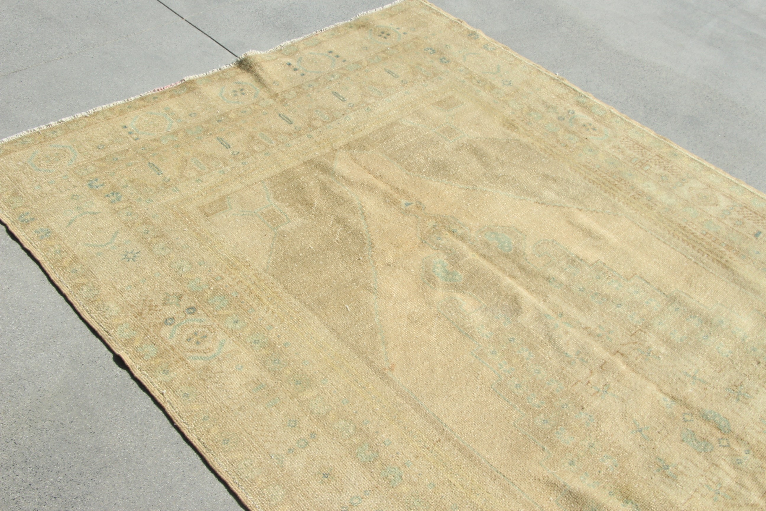 5x9.6 ft Large Rug, Bedroom Rug, Turkish Rugs, Rugs for Bedroom, Flatweave Rugs, Green Oriental Rugs, Kilim, Large Boho Rug, Vintage Rugs