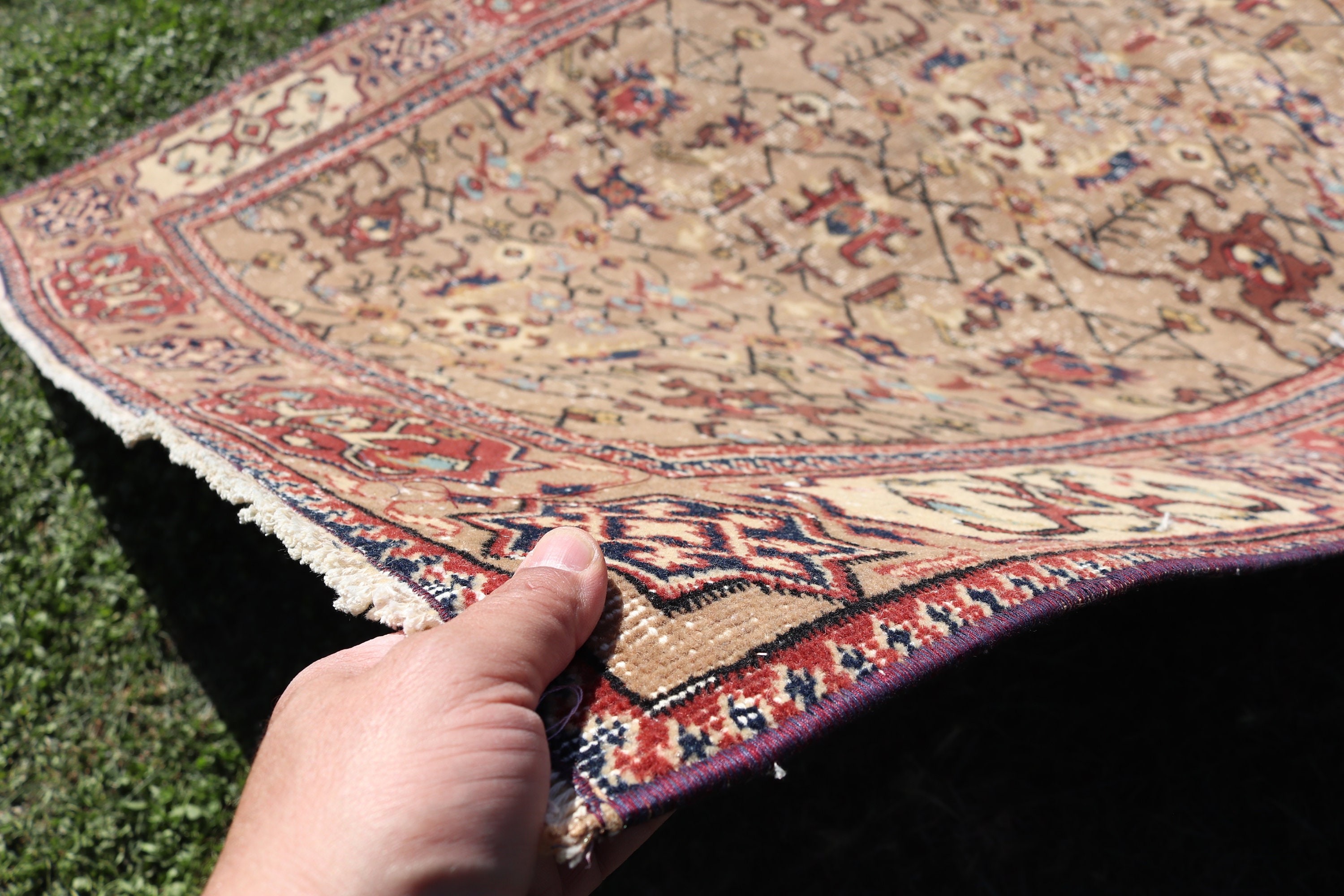 Brown Flatweave Rug, Turkish Rugs, Nursery Rug, Rugs for Area, Indoor Rugs, Vintage Rugs, Geometric Rug, 4.6x8 ft Area Rugs