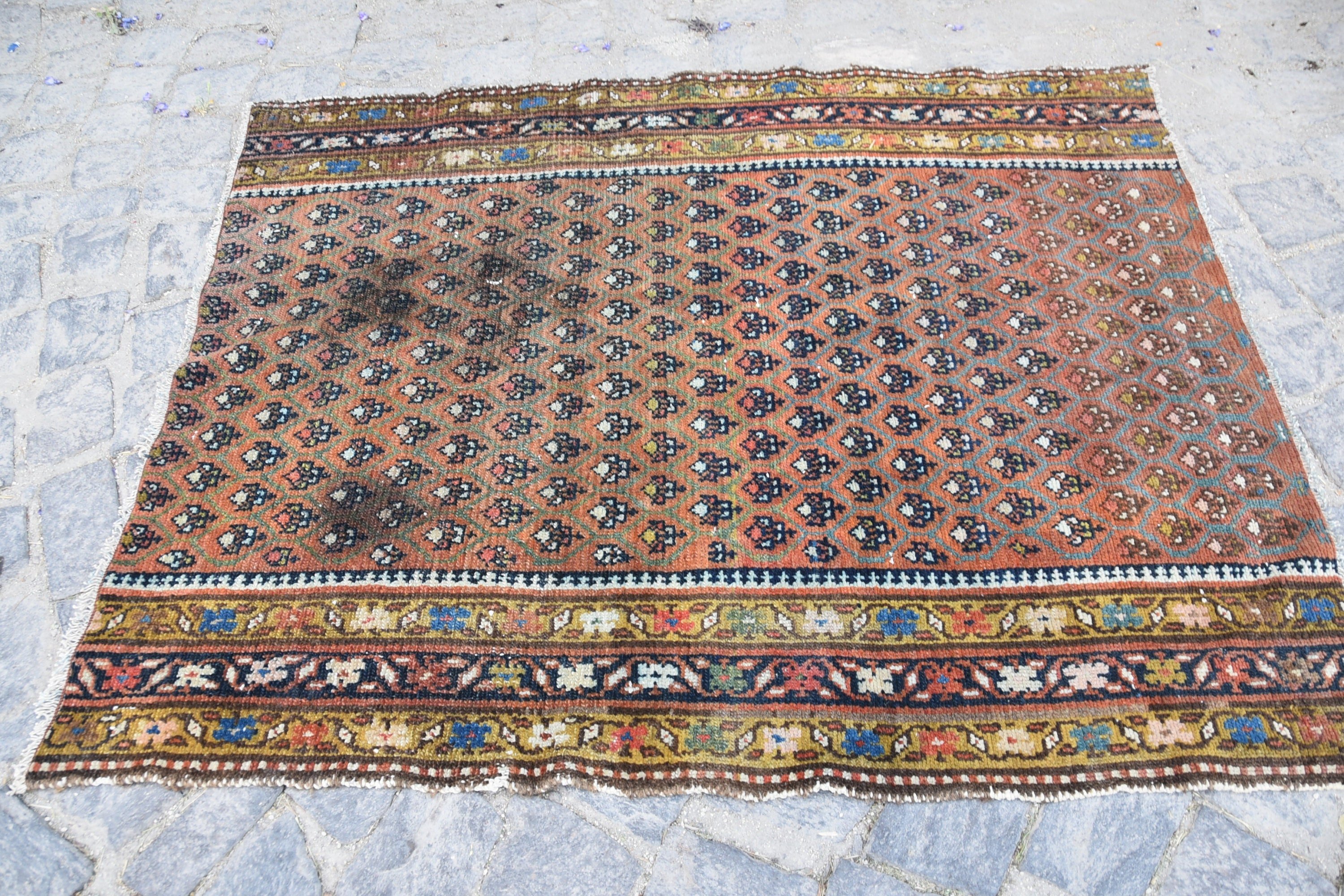 Mutfak Halıları, Türk Halısı, Giriş Halıları, Aztek Halısı, Fas Halısı, Vintage Halı, Mutfak Halısı, Ev Dekor Halısı, 3,5x4,3 ft Accent Halıları