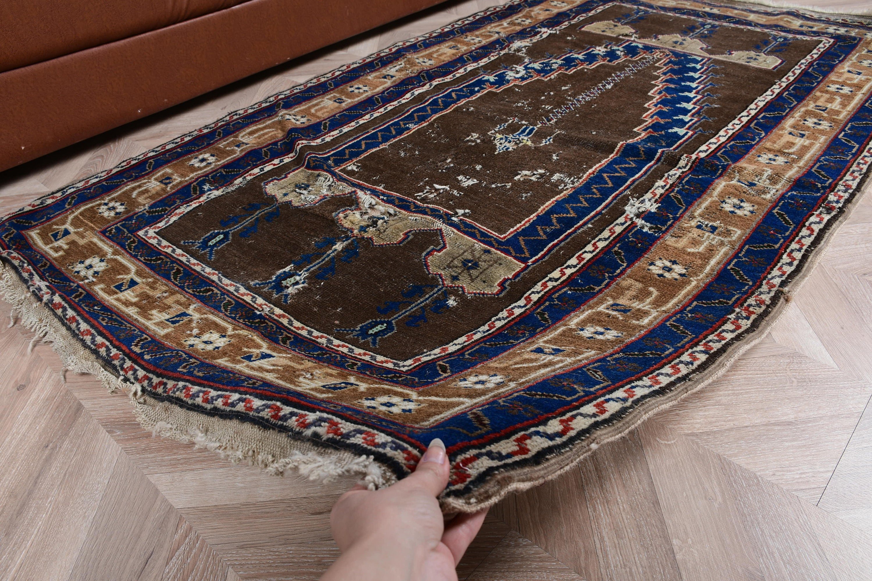 Mutfak Halısı, Vintage Halı, Yün Halı, Kahverengi Yatak Odası Halıları, Giriş Halıları, Çocuk Halısı, Giriş Halıları, 3,5x6 ft Accent Halıları, Türk Halıları