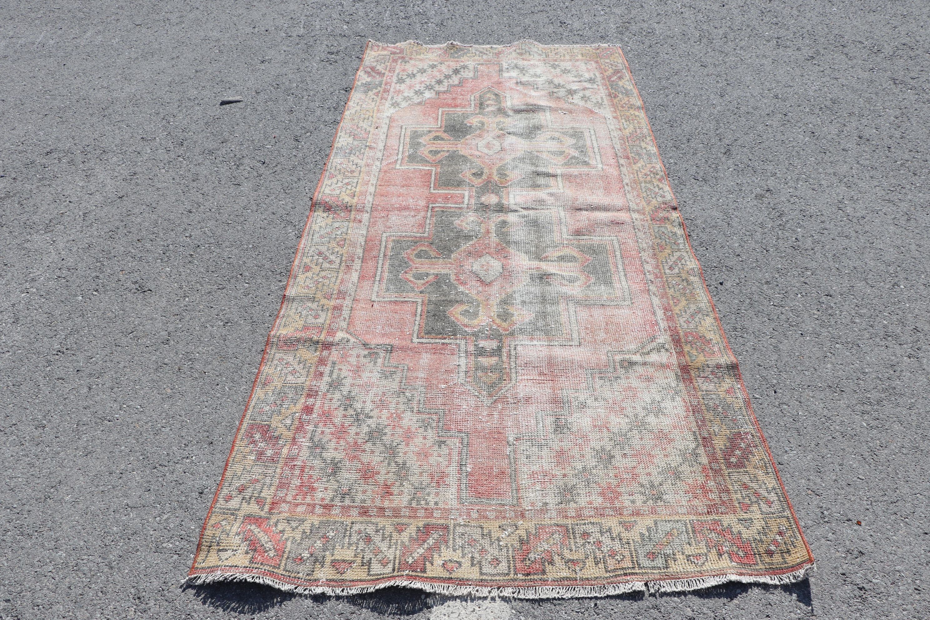 Oushak Halı, İç Mekan Halıları, Oturma Odası Halısı, Türk Halısı, Havalı Halılar, Kırmızı Ev Dekor Halısı, Vintage Halı, 3,7x8,2 ft Alan Halısı, Çocuk Halısı