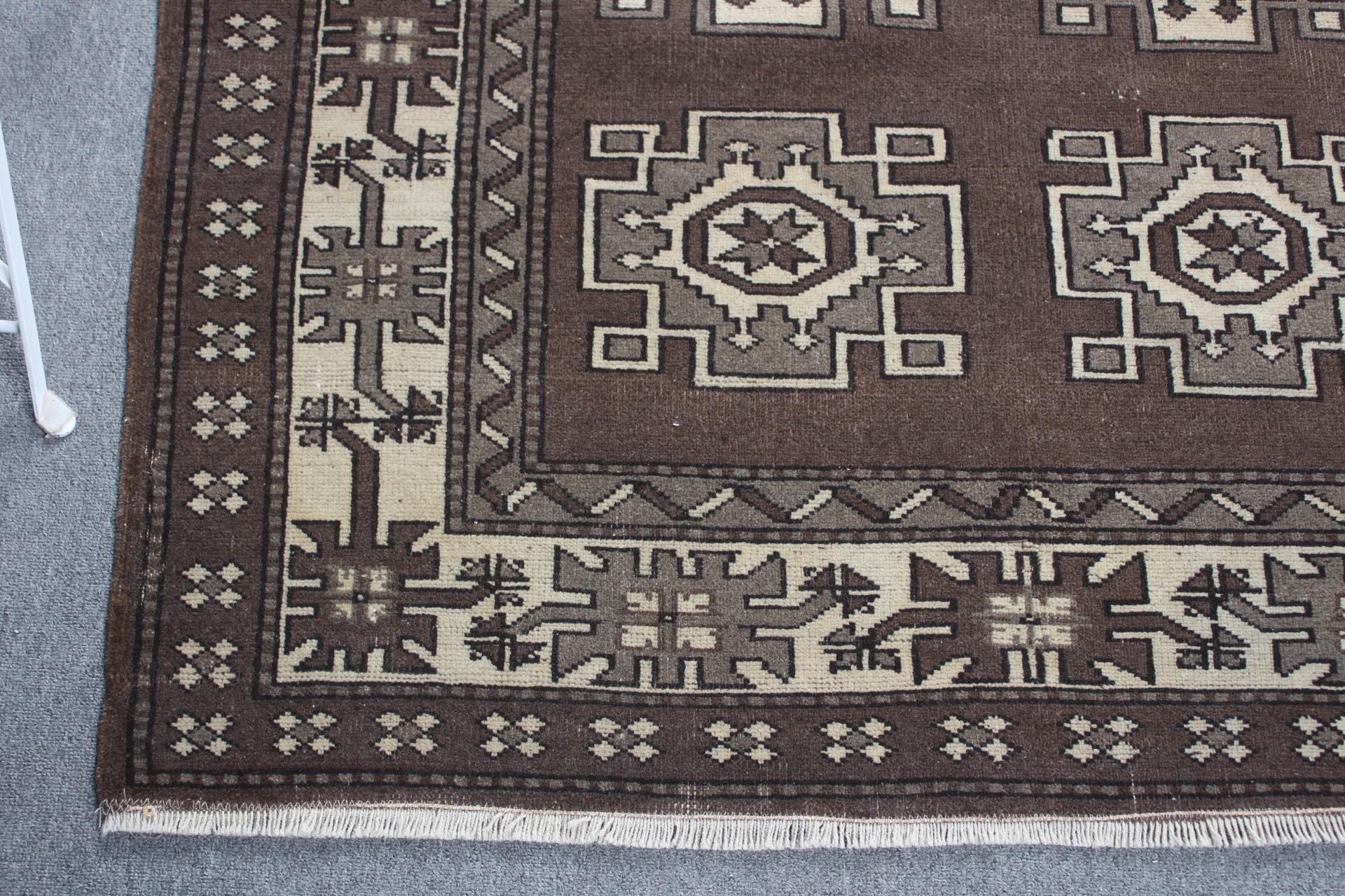 Brown Home Decor Rug, Vintage Rug, Nursery Rug, Turkish Rugs, Home Decor Rugs, Art Rug, Living Room Rug, 3.9x6.2 ft Area Rug