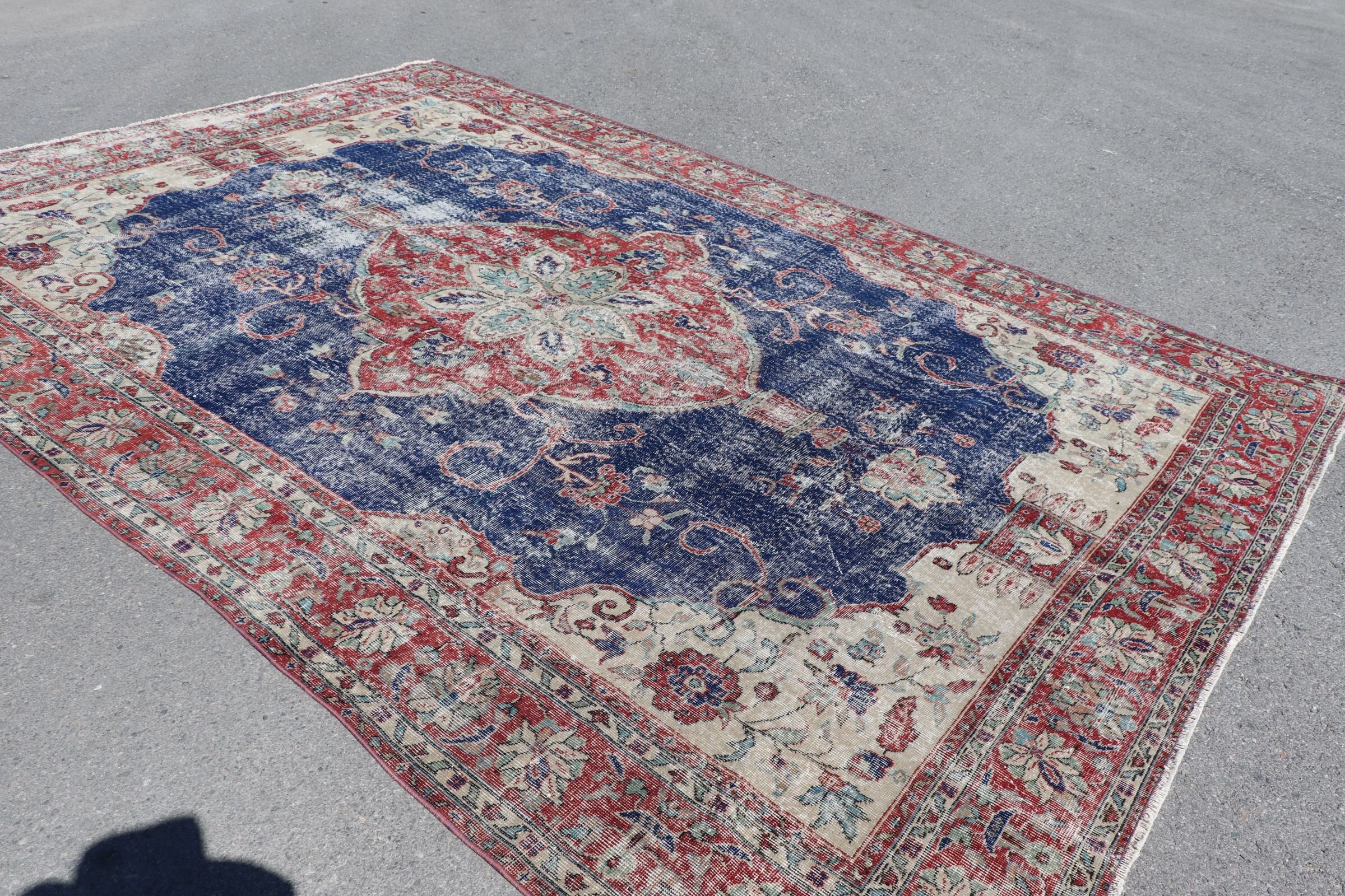 Kırmızı Antika Halı, 8.2x11.8 ft Büyük Boy Halılar, Salon Halısı, Türk Halısı, Vintage Halı, Vintage Dekor Halıları, Oushak Halısı, Fas Halısı, Salon Halıları