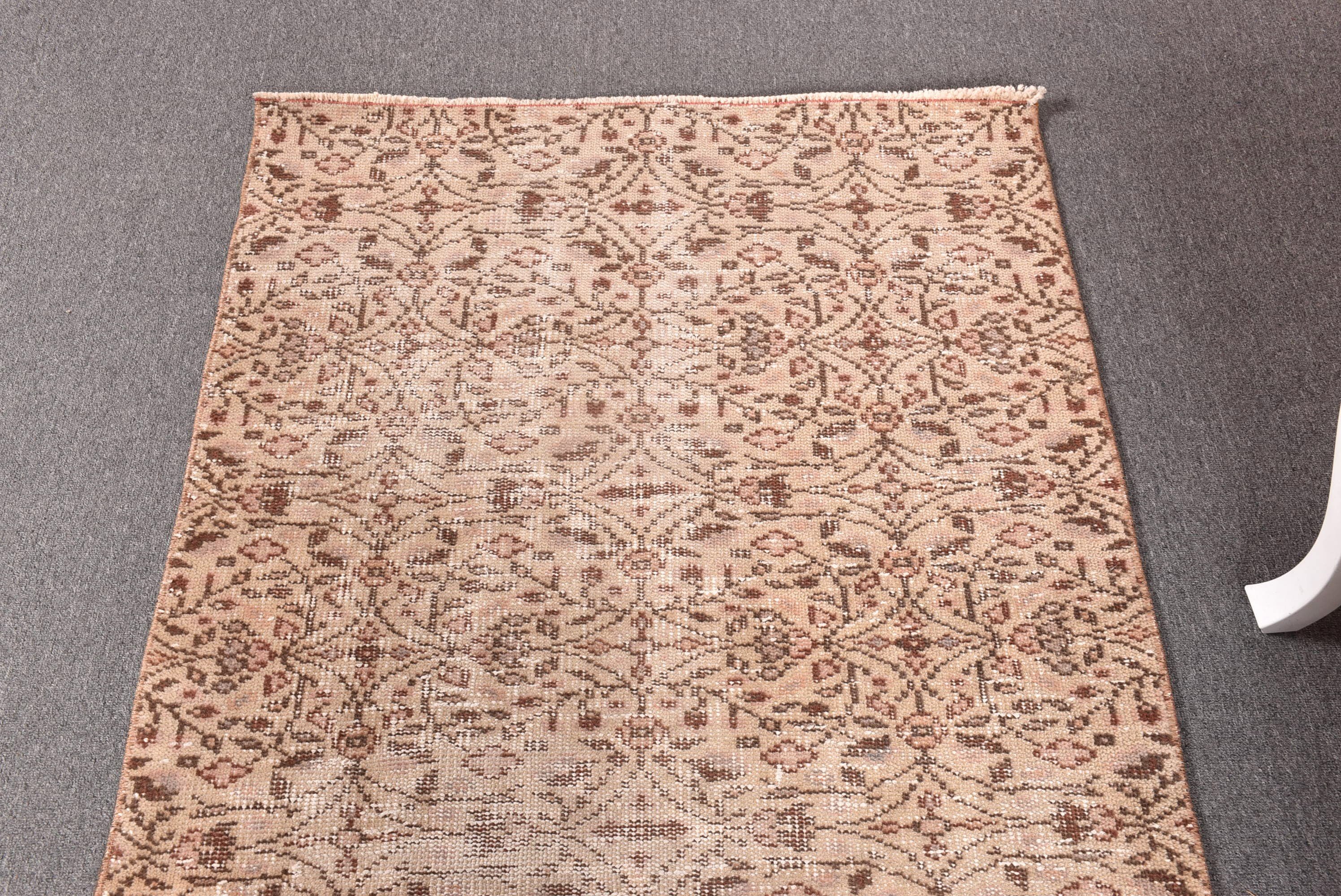 Turkish Rugs, Decorative Rugs, Vintage Rug, Neutral Rug, 3x6.4 ft Accent Rug, Beige Luxury Rugs, Boho Rug, Antique Rug, Vintage Accent Rugs