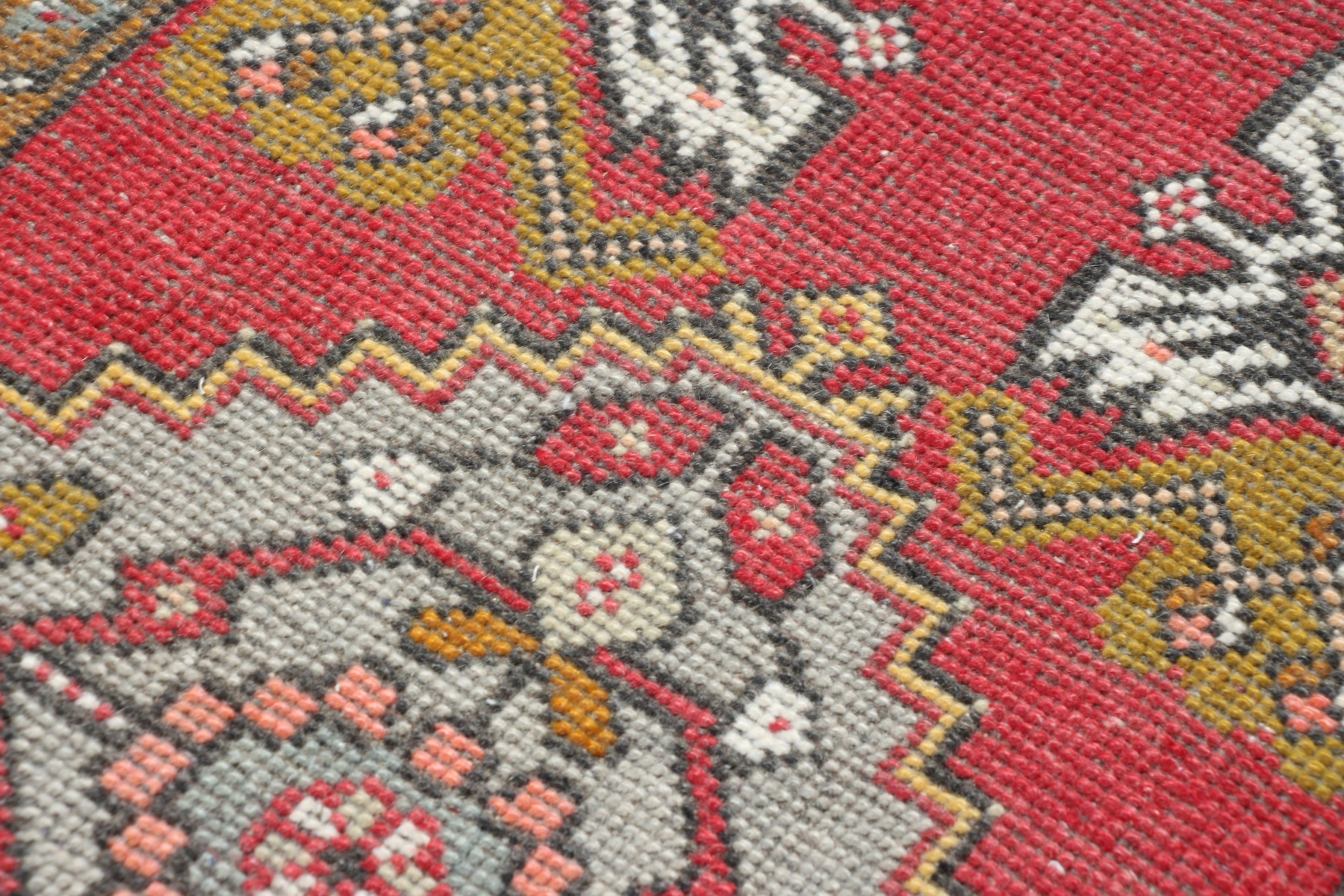 Red Moroccan Rugs, Bathroom Rugs, Tribal Rug, Turkish Rugs, Vintage Rug, Antique Rug, Rugs for Bathroom, 1.9x3.3 ft Small Rug, Kitchen Rug